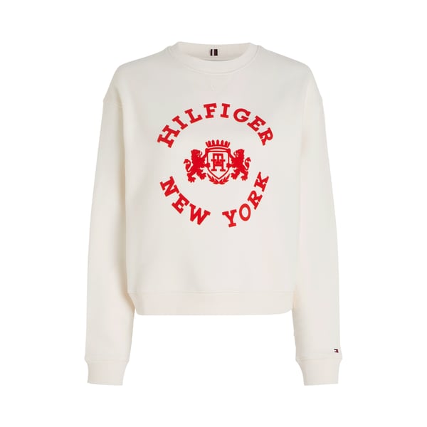 Sweatshirt en coton et polyester recyclé