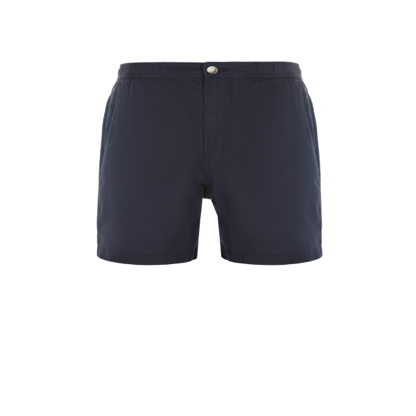 Shop Esprit Linen And Cotton Shorts In Blue