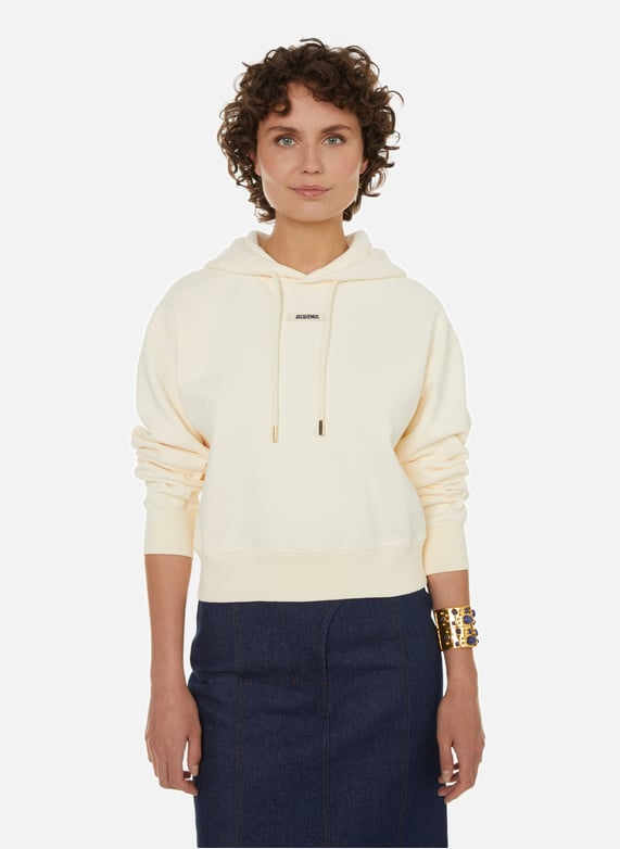 Beige Grosgrain hoodie