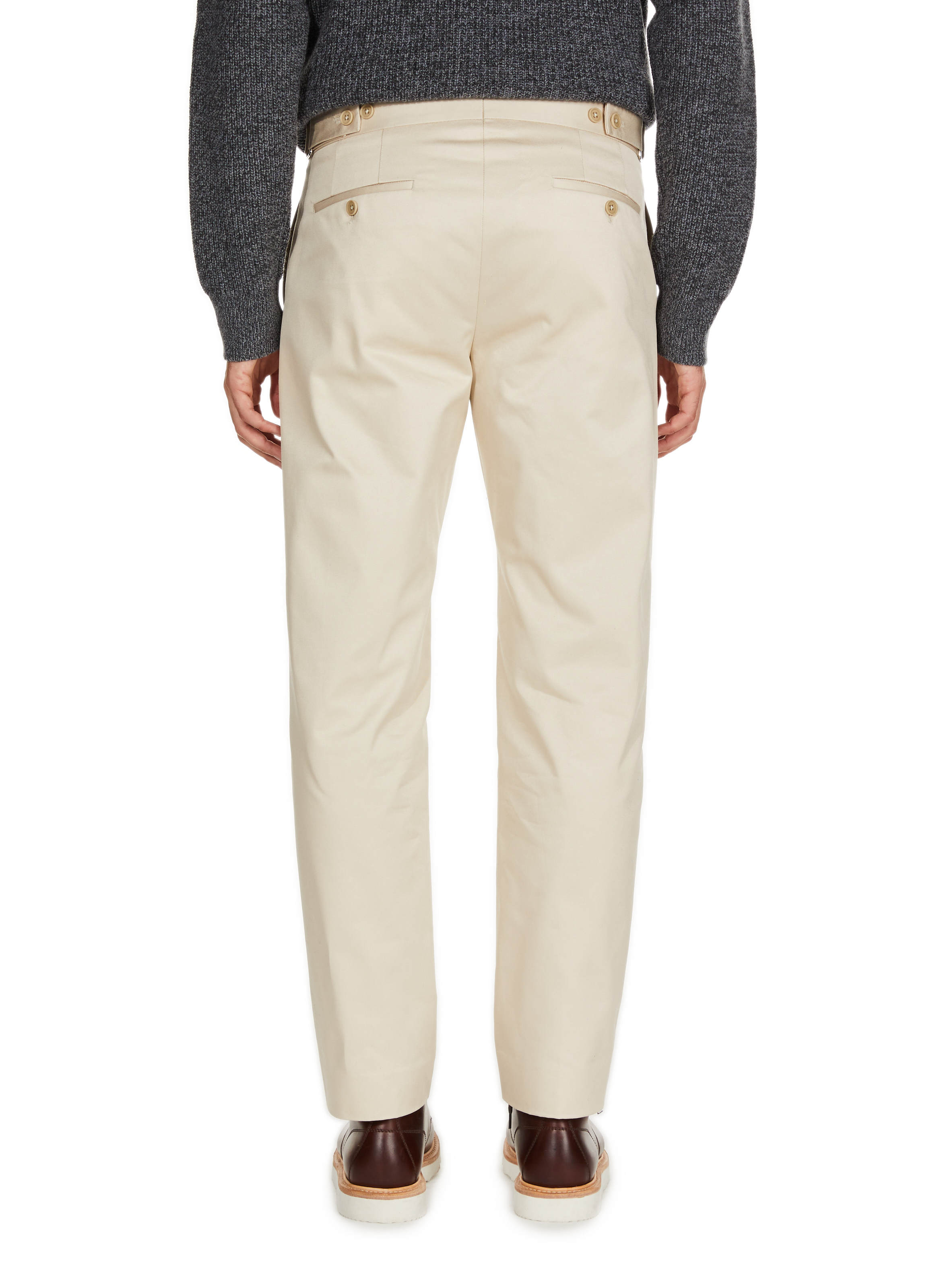 Cotton, silk and cashmere trousers SAISON 1865 Beige