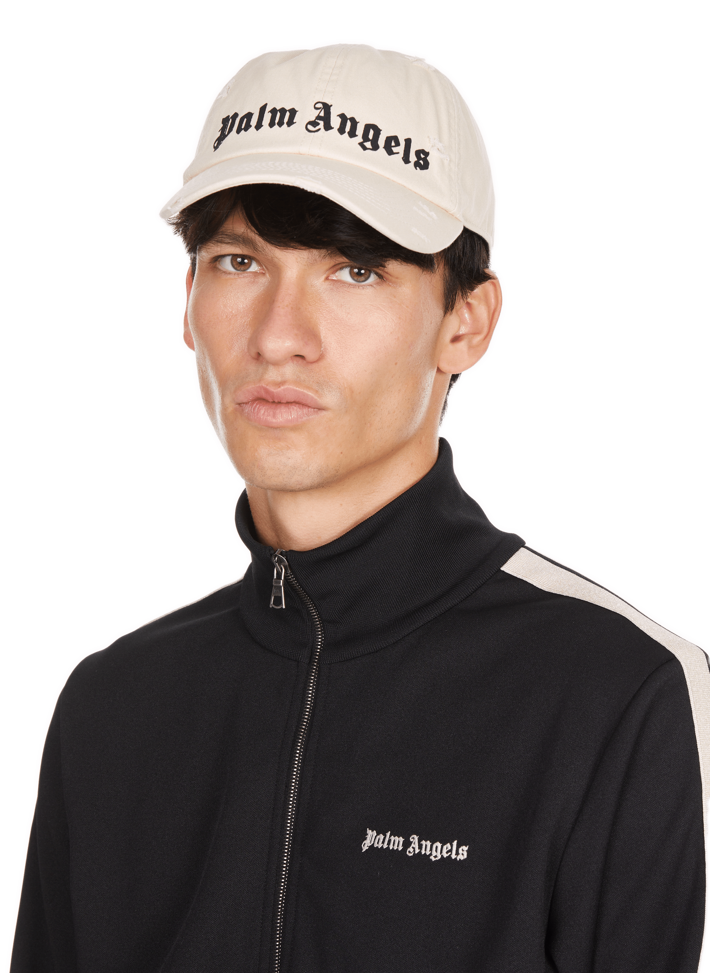 Cotton cap PALM ANGELS White