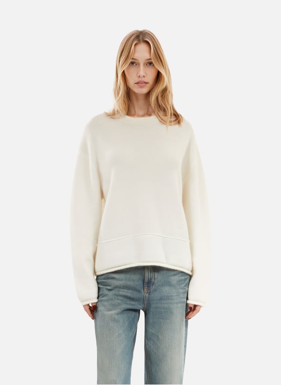 Pull en laine et mohair Beige by THE KOOPLES THE KOOPLES Pull en laine et mohair Beige