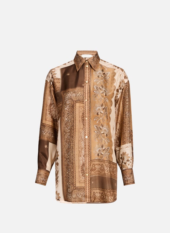 Chemise en soie Lucky Multicolore by ZIMMERMANN ZIMMERMANN Chemise en soie Lucky Multicolore