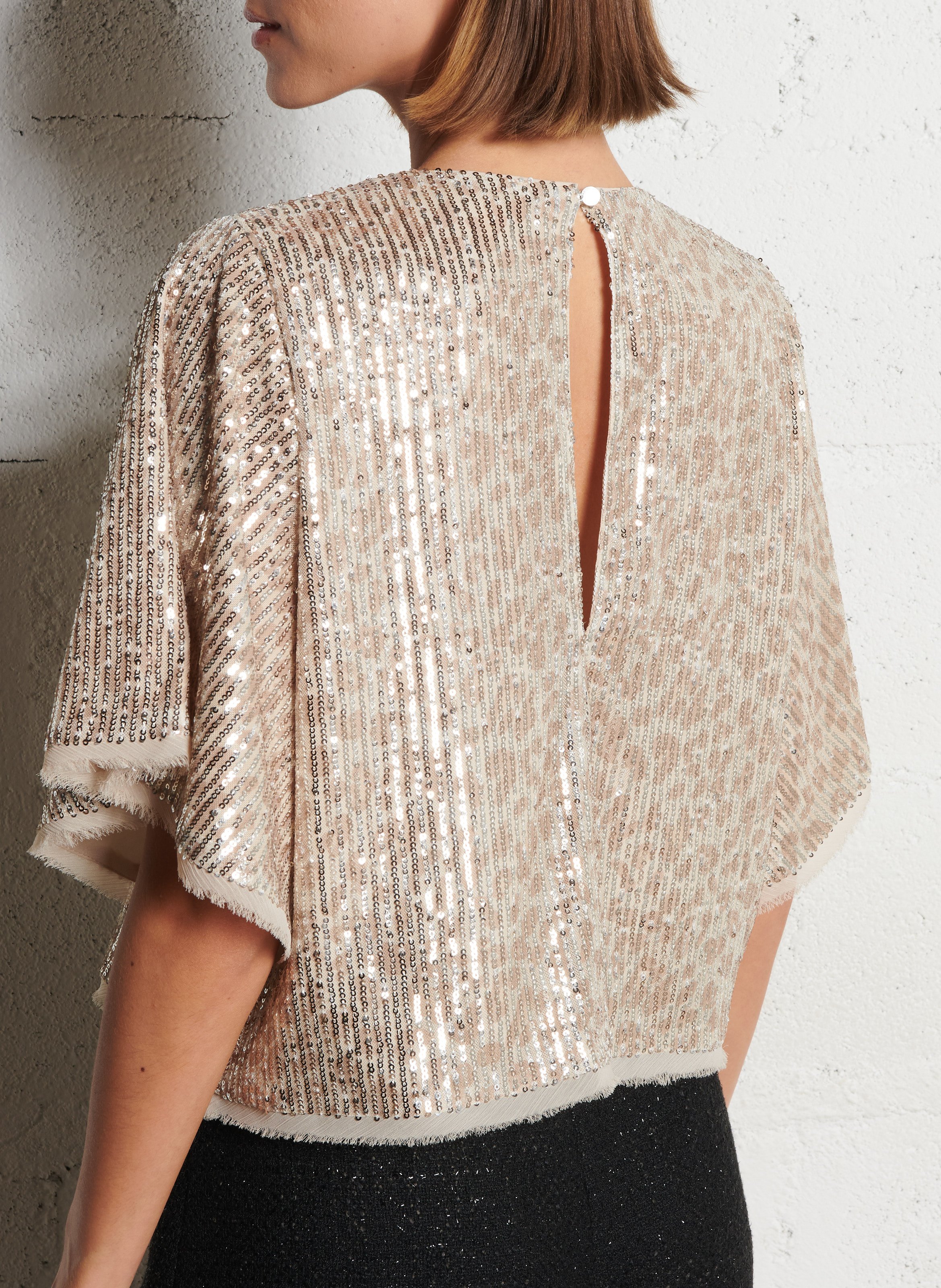 Top oversize brodé IKKS Beige