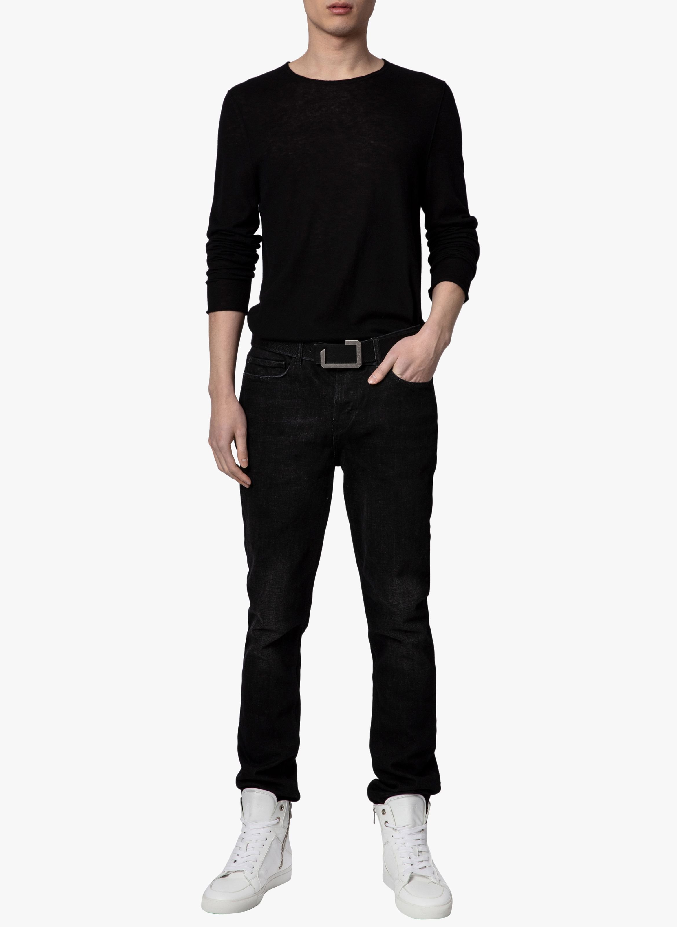 Pull droit en cachemire teiss ZADIG&VOLTAIRE Noir