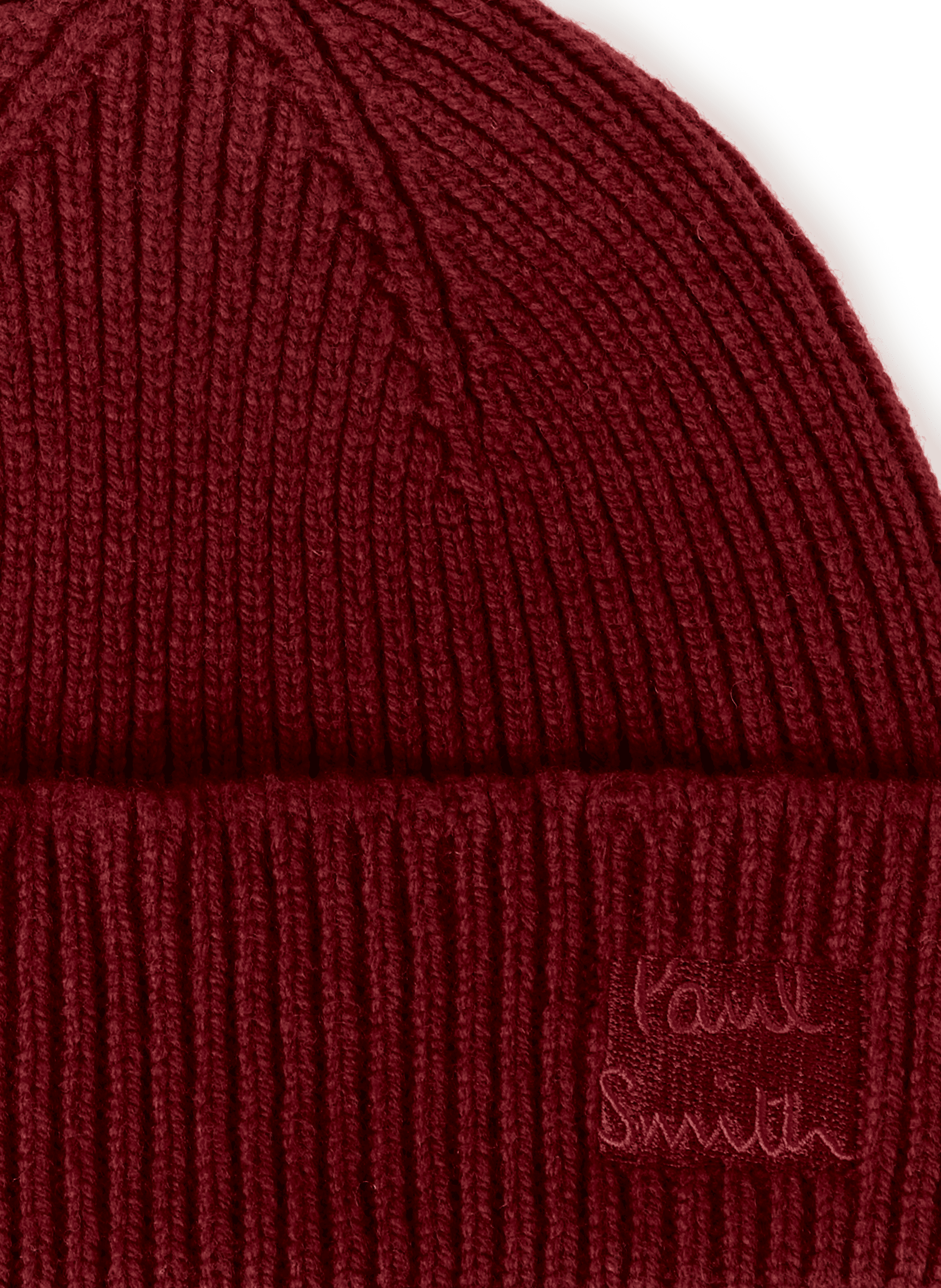 Bonnet en laine et cachemire  PAUL SMITH Rouge
