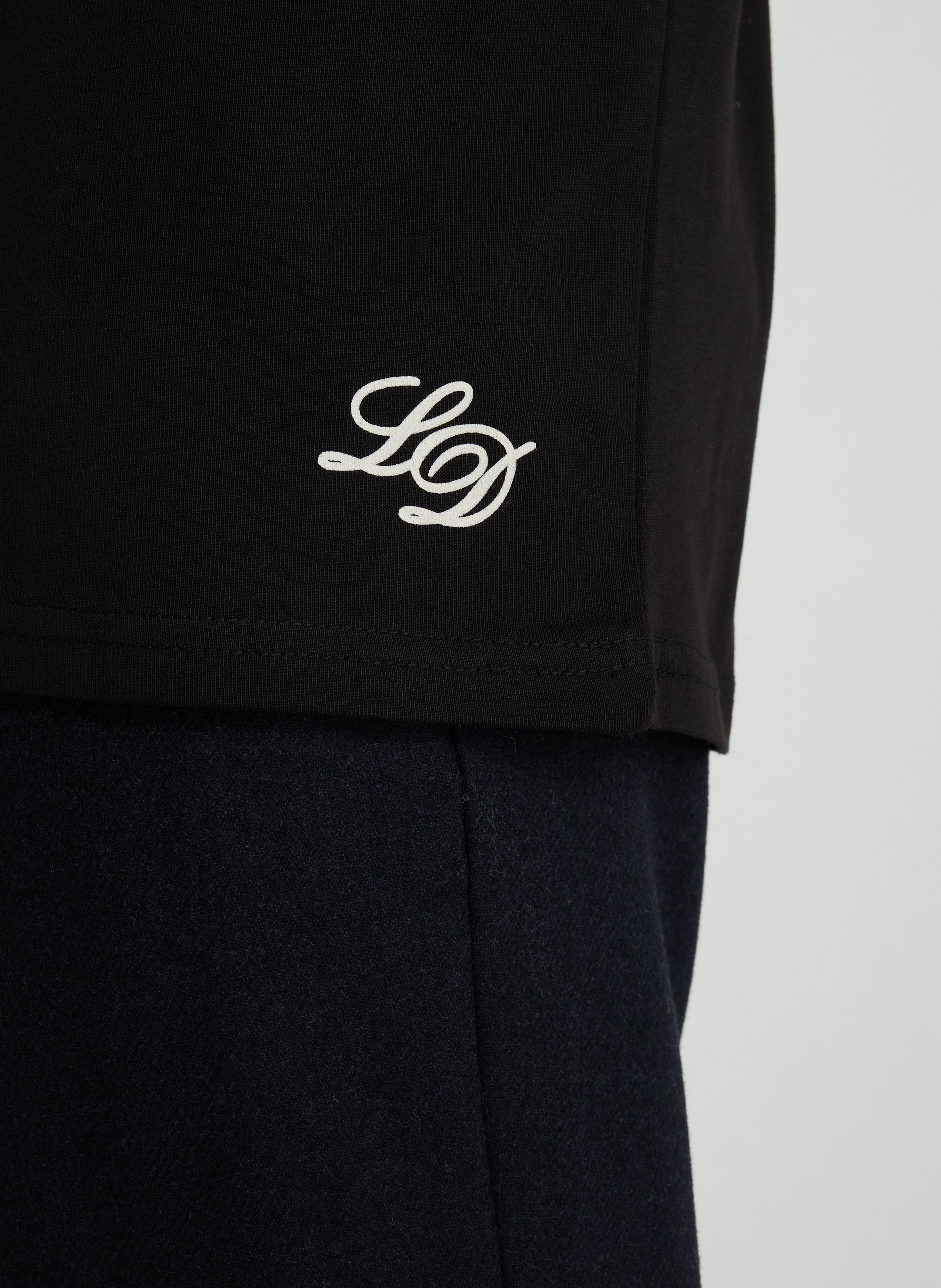 T-shirt à imprimé en coton LES DEUX Noir