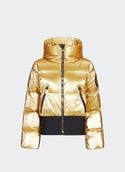 Quilted hooded jacket BOMBARDINO Rich gold