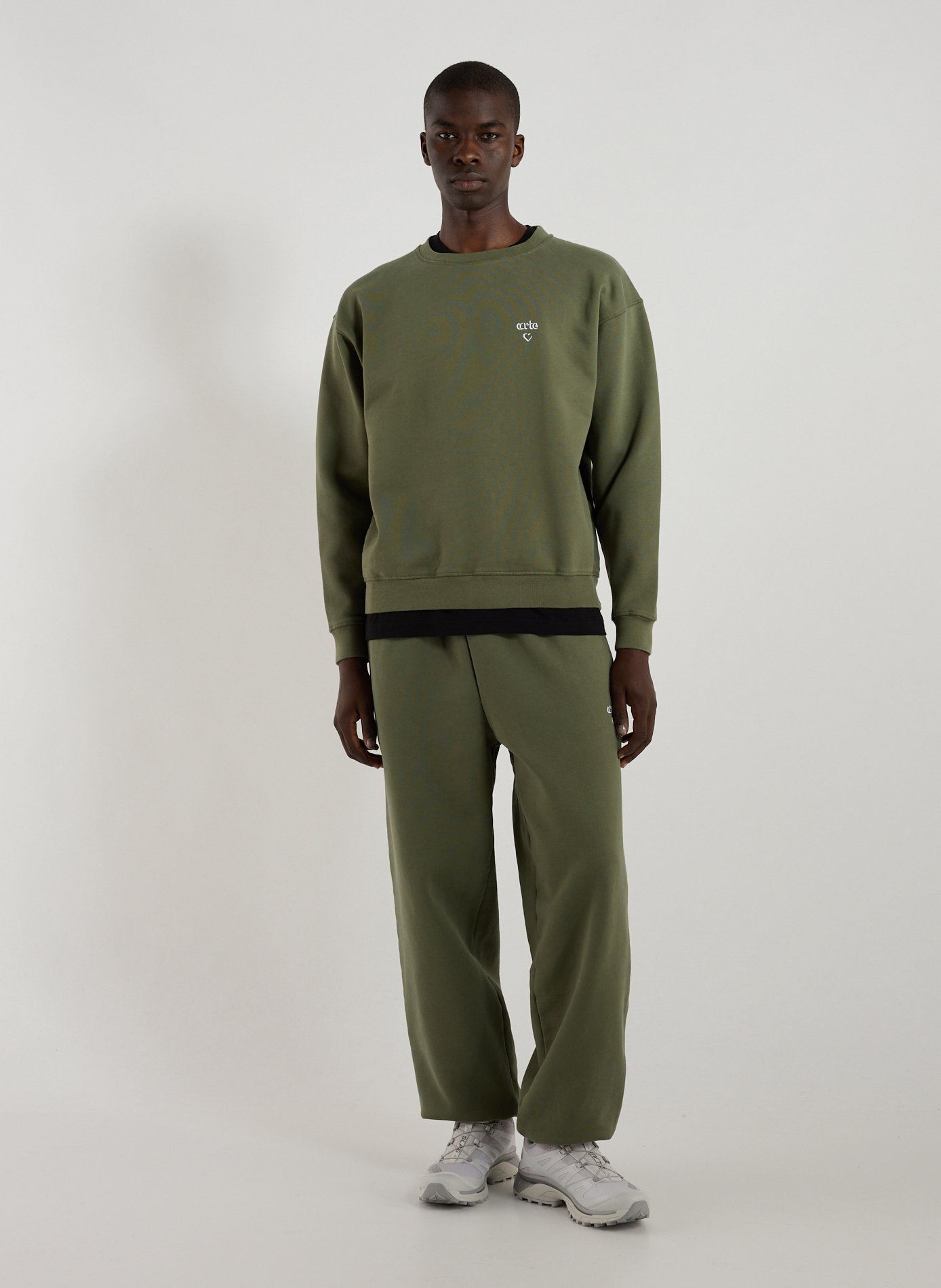 Cotton round neck Sweatshirt ARTE ANTWERP Khaki