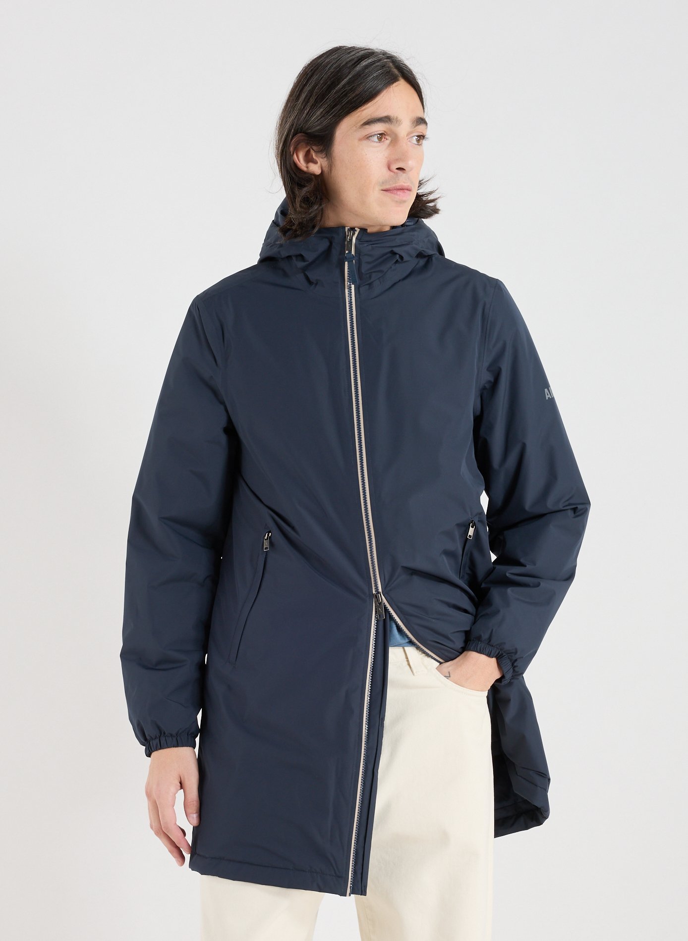 AIGLE Parka Rainpack à capuche Bleu