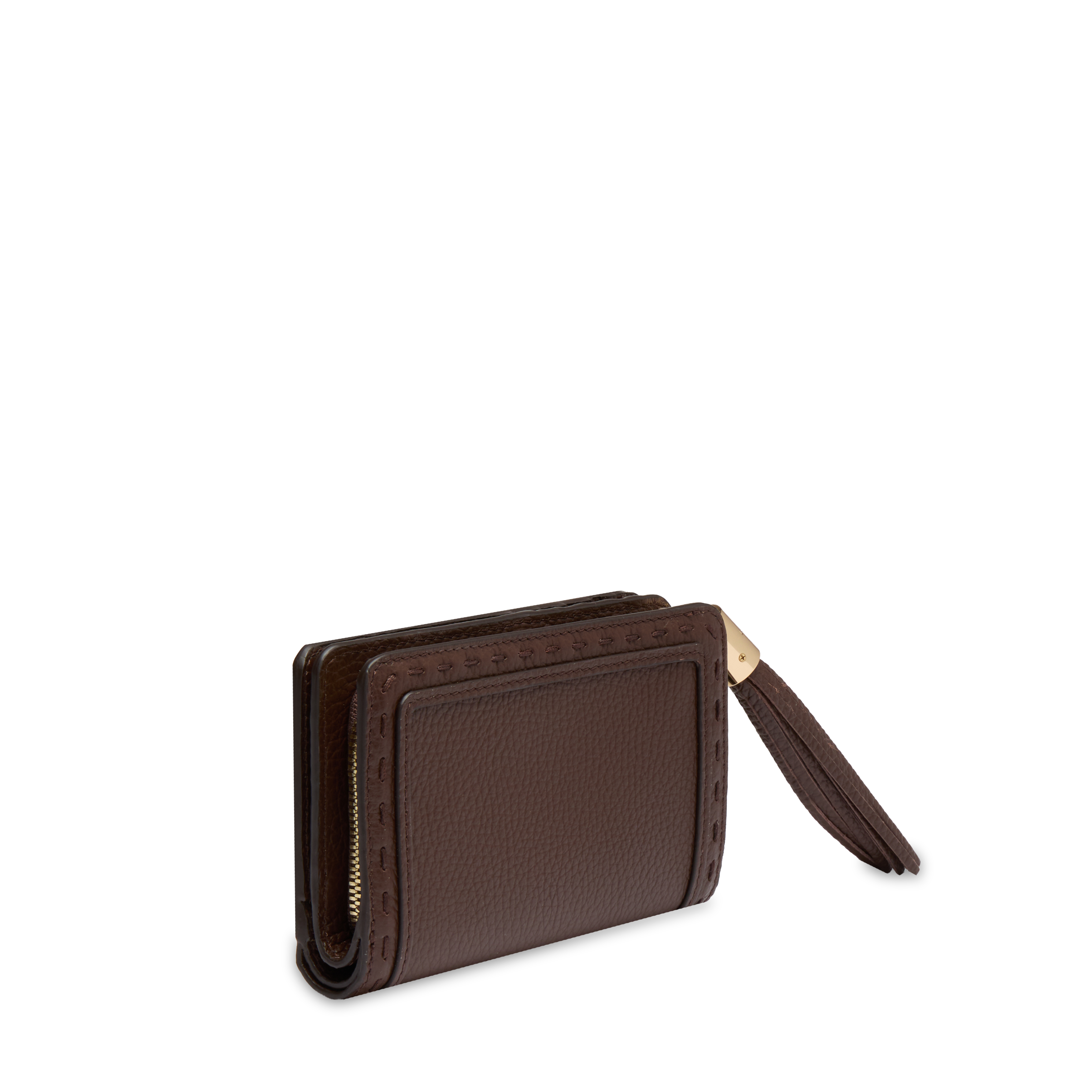 Portefeuille rectangulaire zippé premier flirt de lancel en cuir LANCEL Marron
