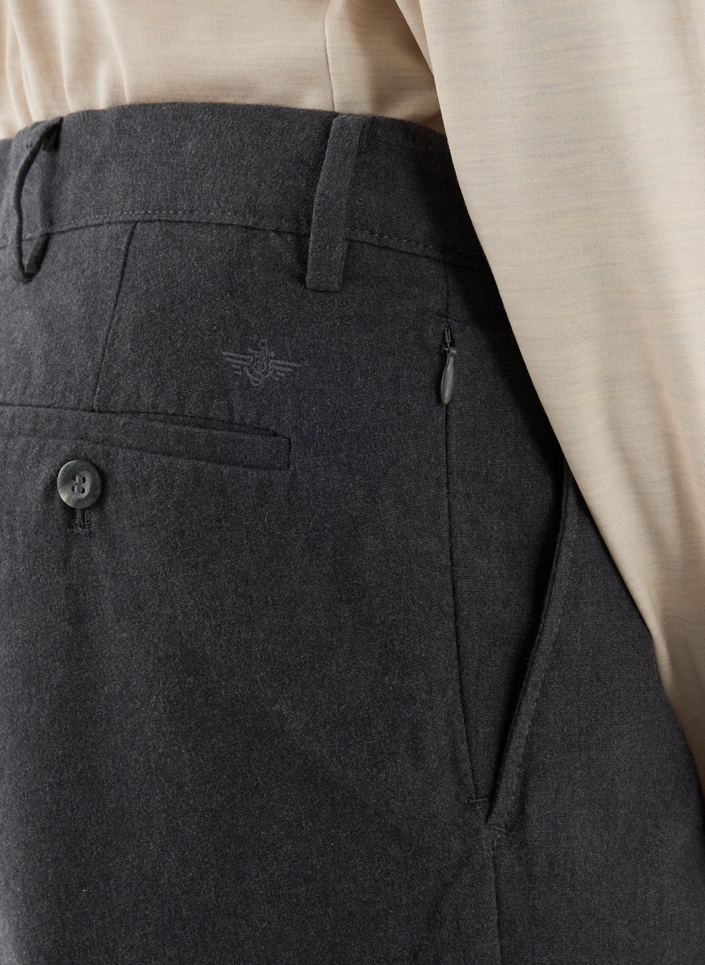 Pantalon slim en coton DOCKERS Gris