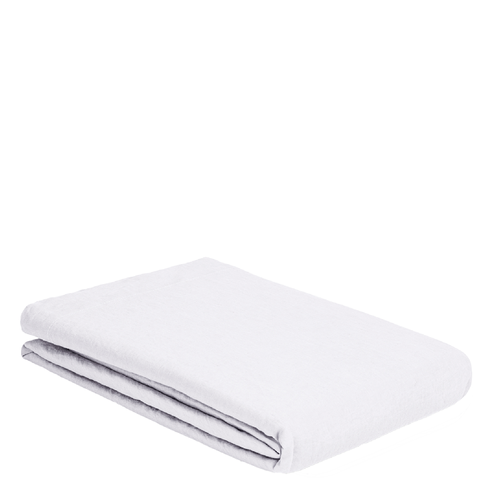 AU PRINTEMPS PARIS Drap plat en lin lavé Blanc