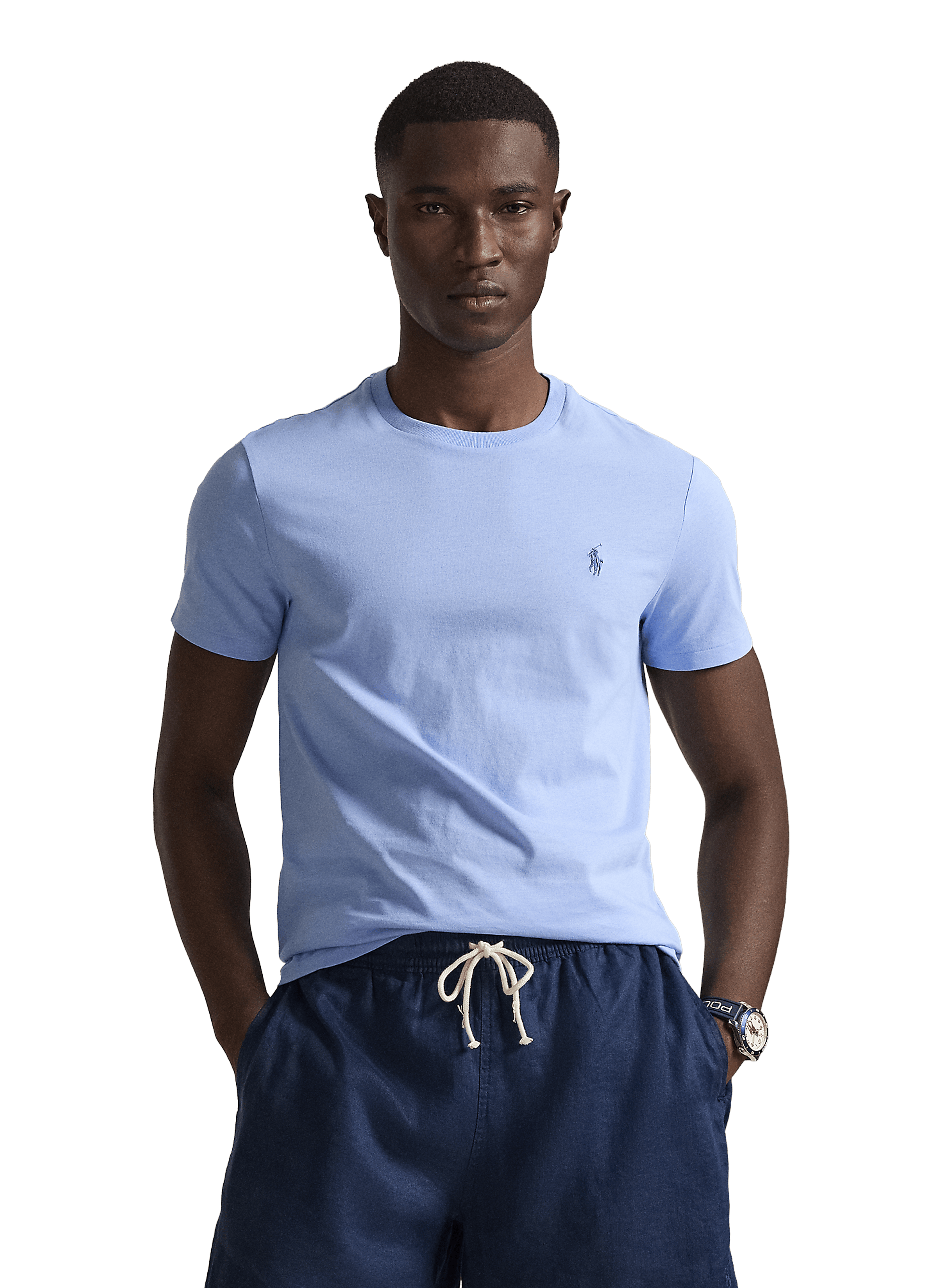 Cotton round-neck T-shirt POLO RALPH LAUREN Blue