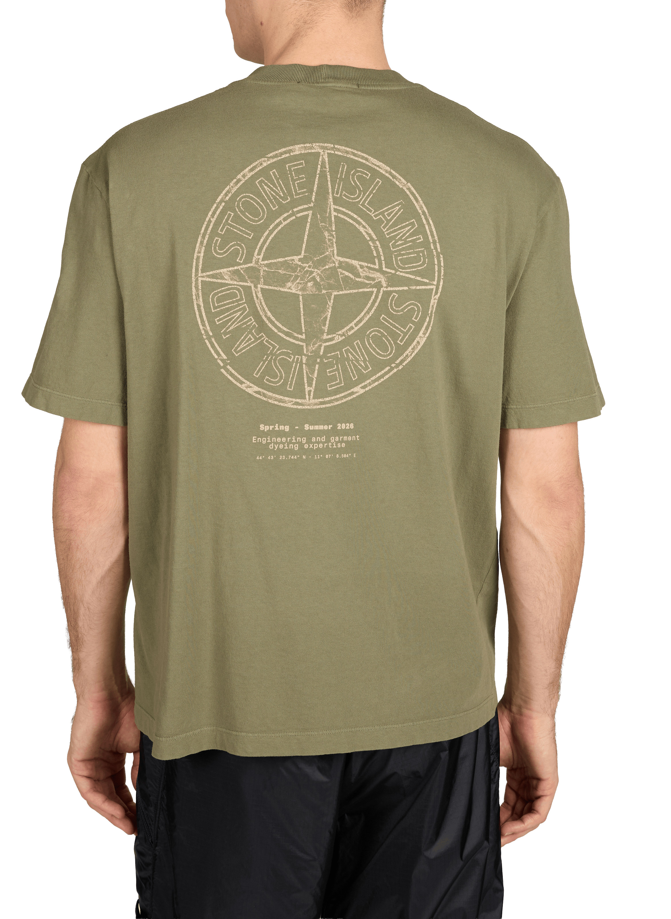 T-shirt avec imprimé STONE ISLAND Kaki