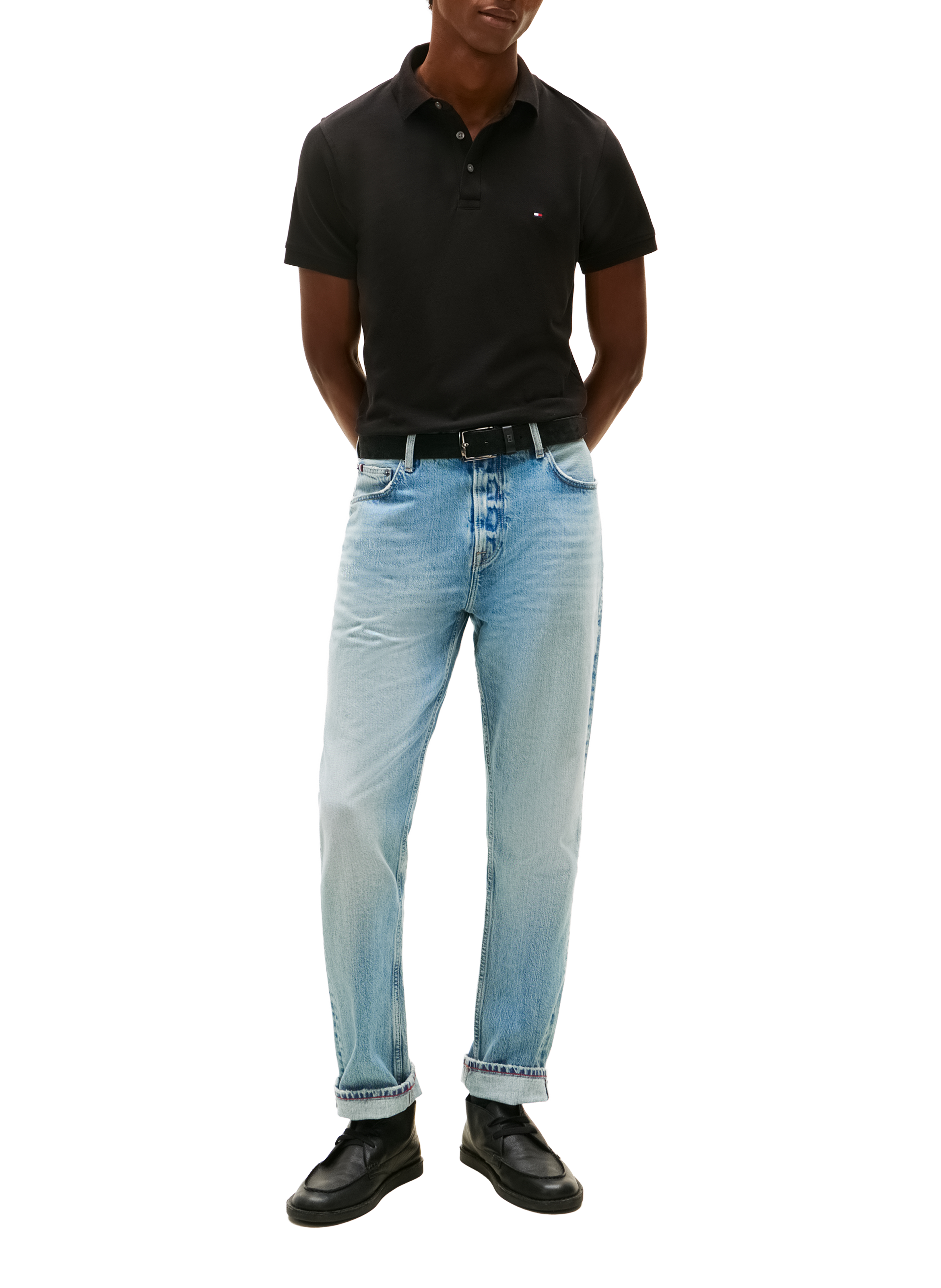 Iconic 1985 organic cotton polo shirt TOMMY HILFIGER Black