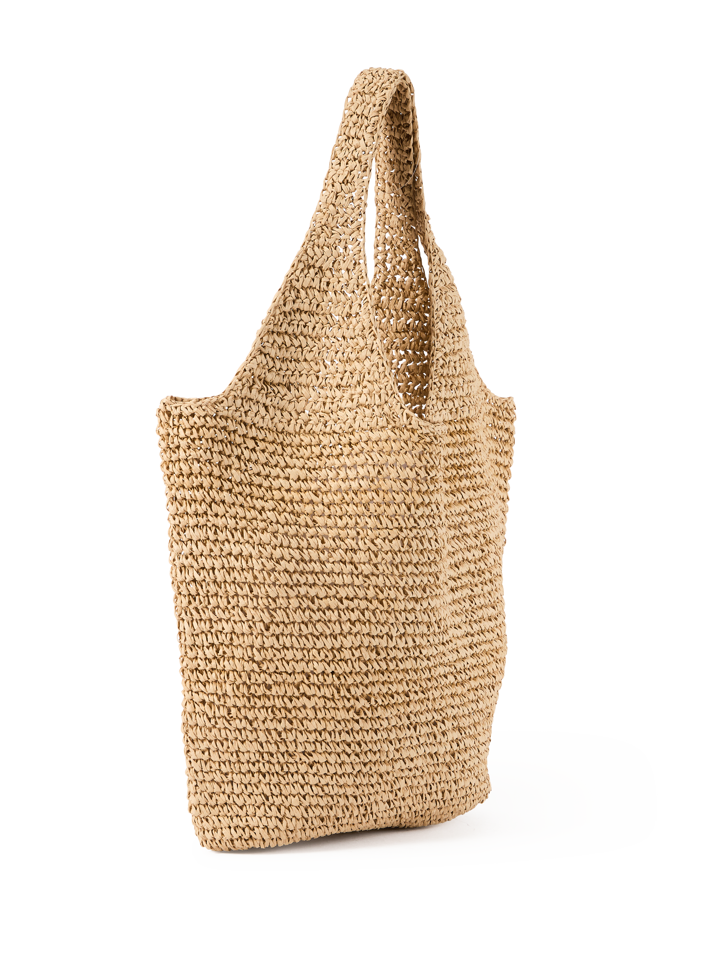 Sac cabas en raphia AU PRINTEMPS PARIS Beige