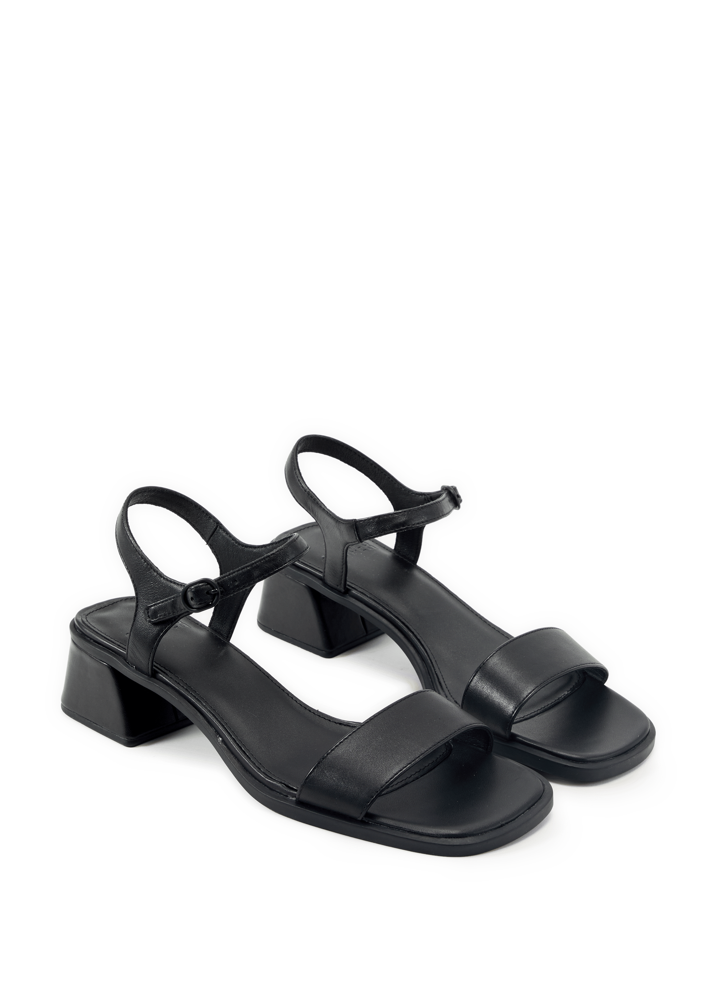 Cow leather high heel sandals CAMPER Black