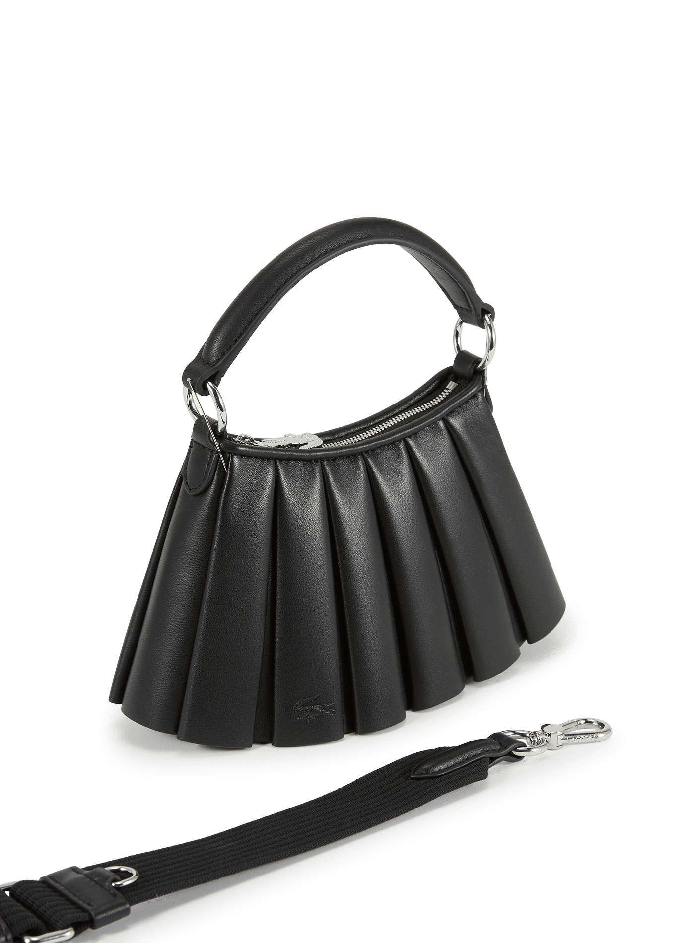 Mini sac Lenglen en cuir LACOSTE Noir