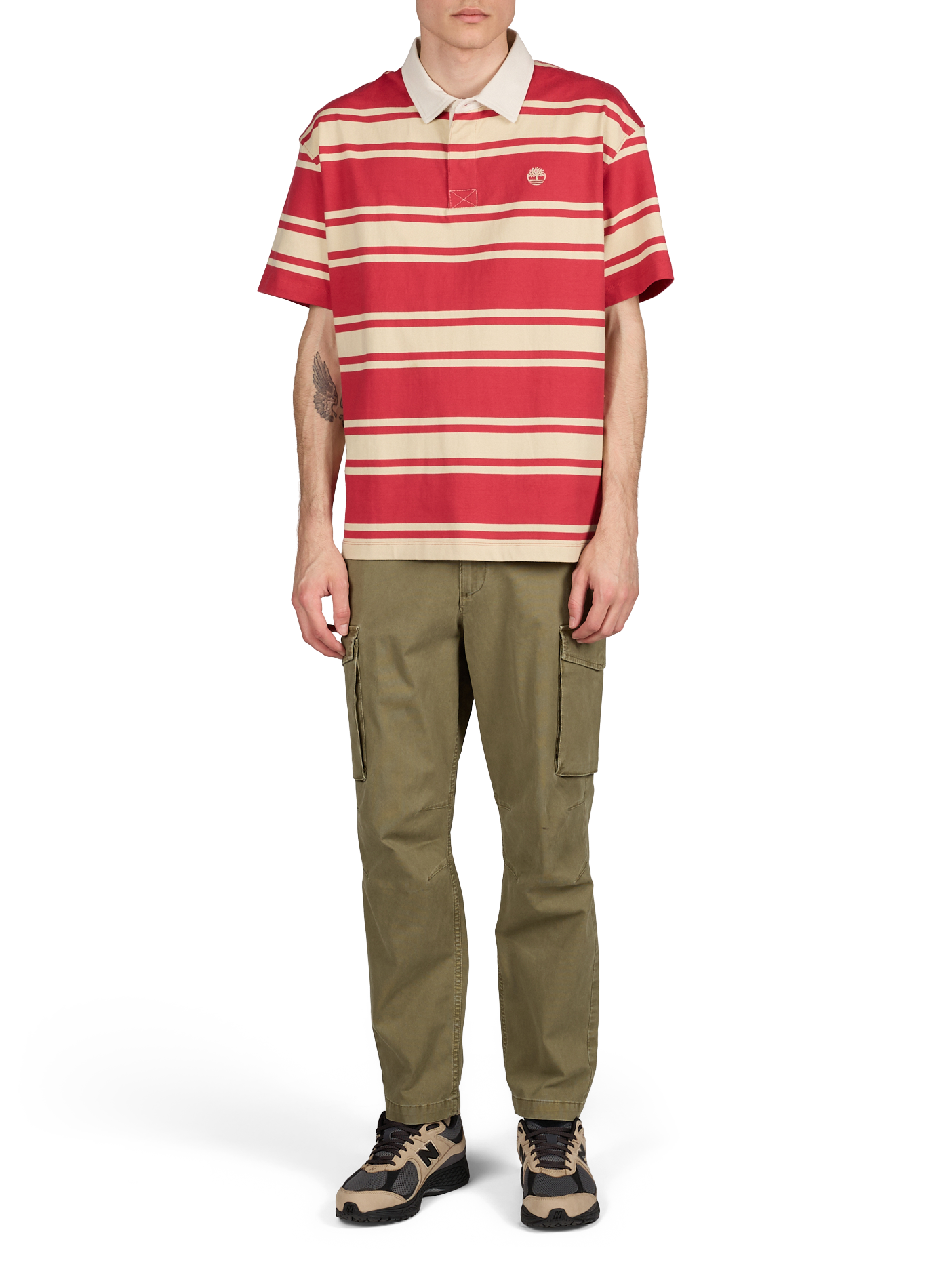 Pantalon cargo droit uni TIMBERLAND Kaki