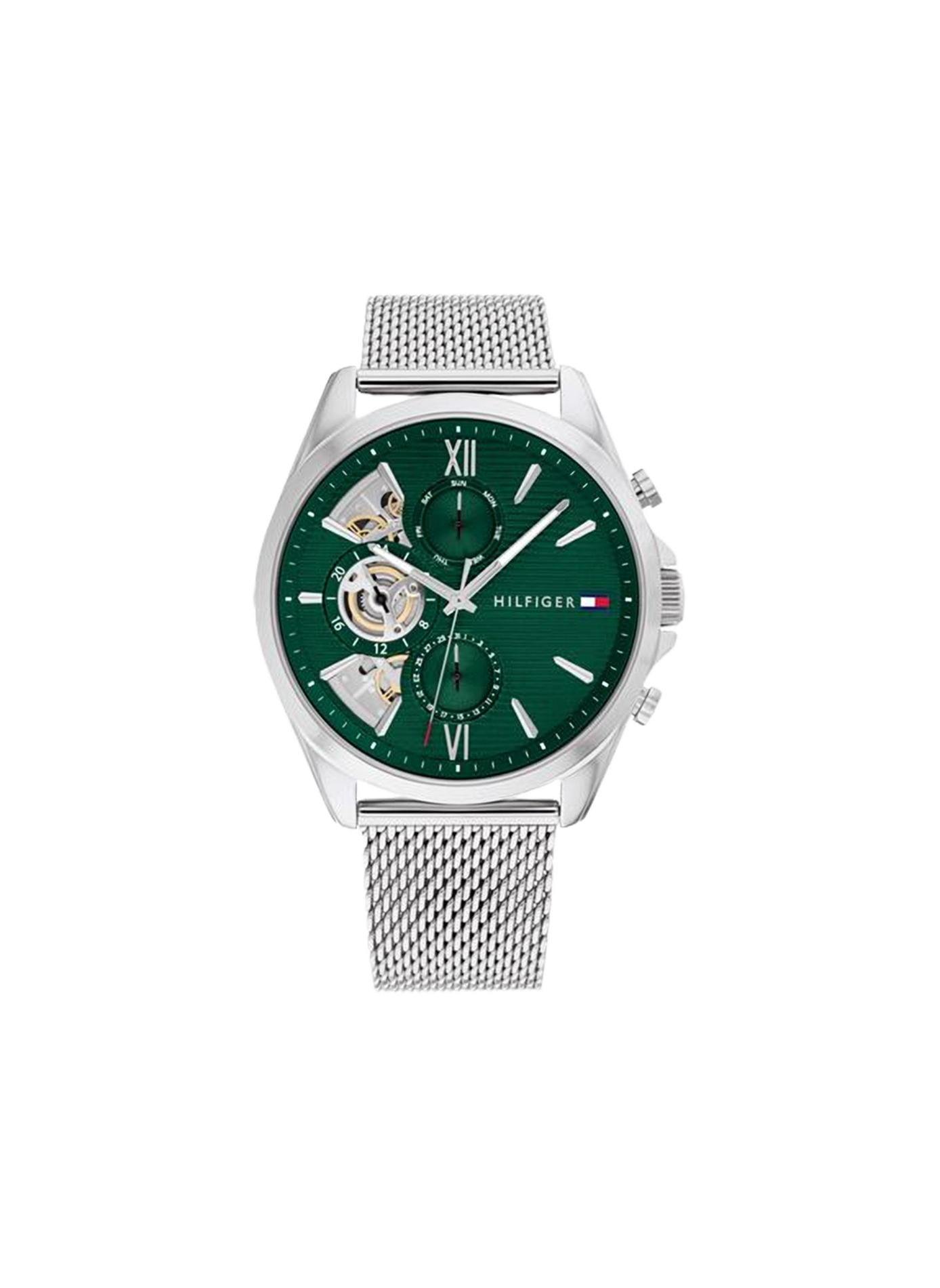 Montre quartz Baker en acier inoxydable TOMMY HILFIGER MONTRES Argent