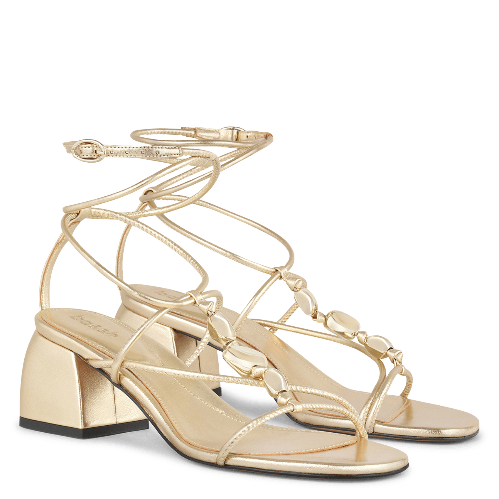 Sandales à talons caya BA&SH Doré