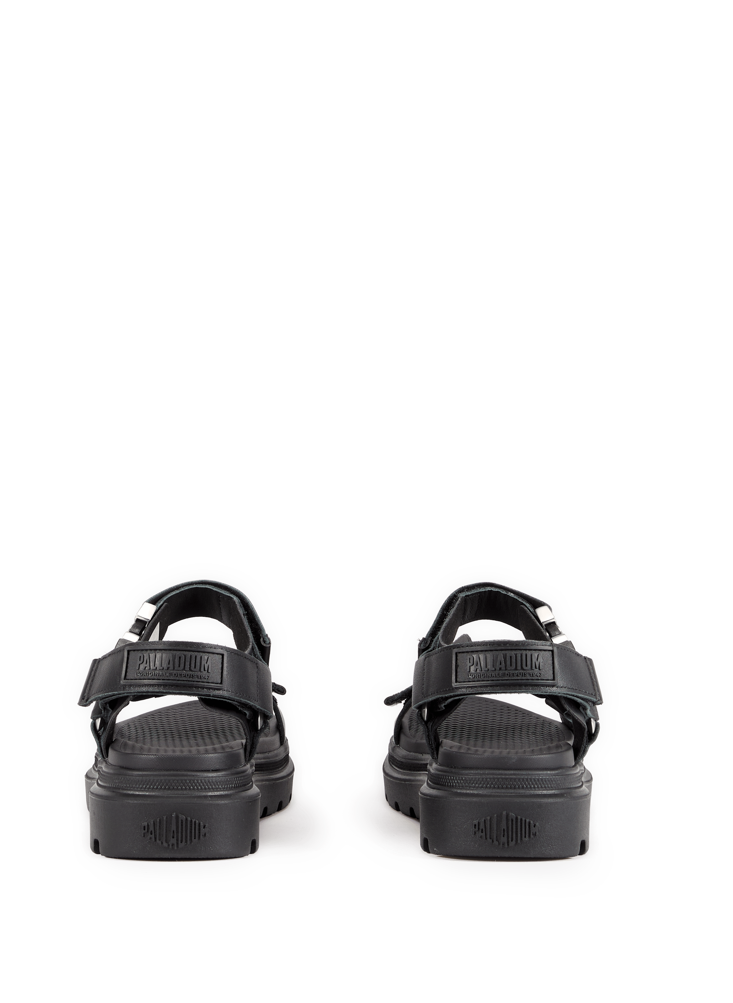 Pallacruise wedge sandals in mixed leather PALLADIUM Black