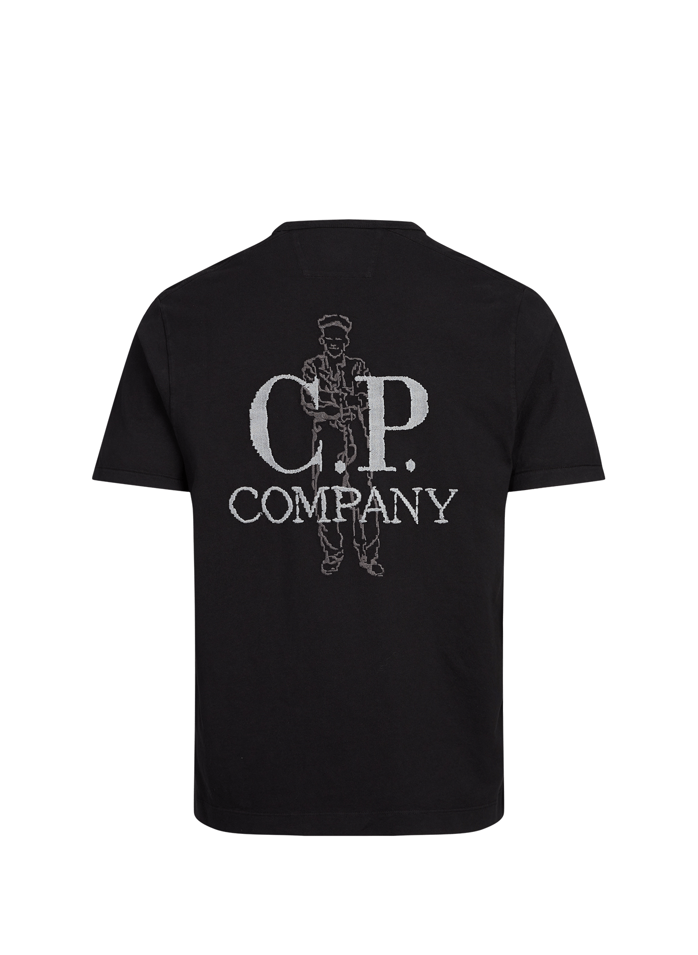 Tee-shirt droit en coton CP COMPANY Noir