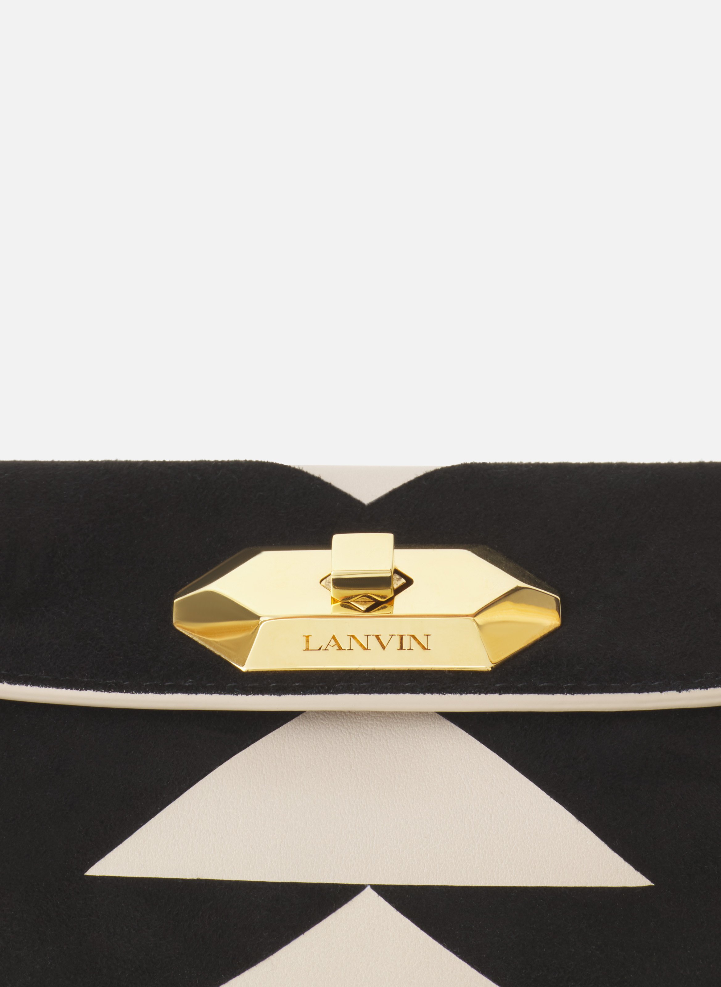 Sac compagnon 20 en cuir LANVIN Blanc