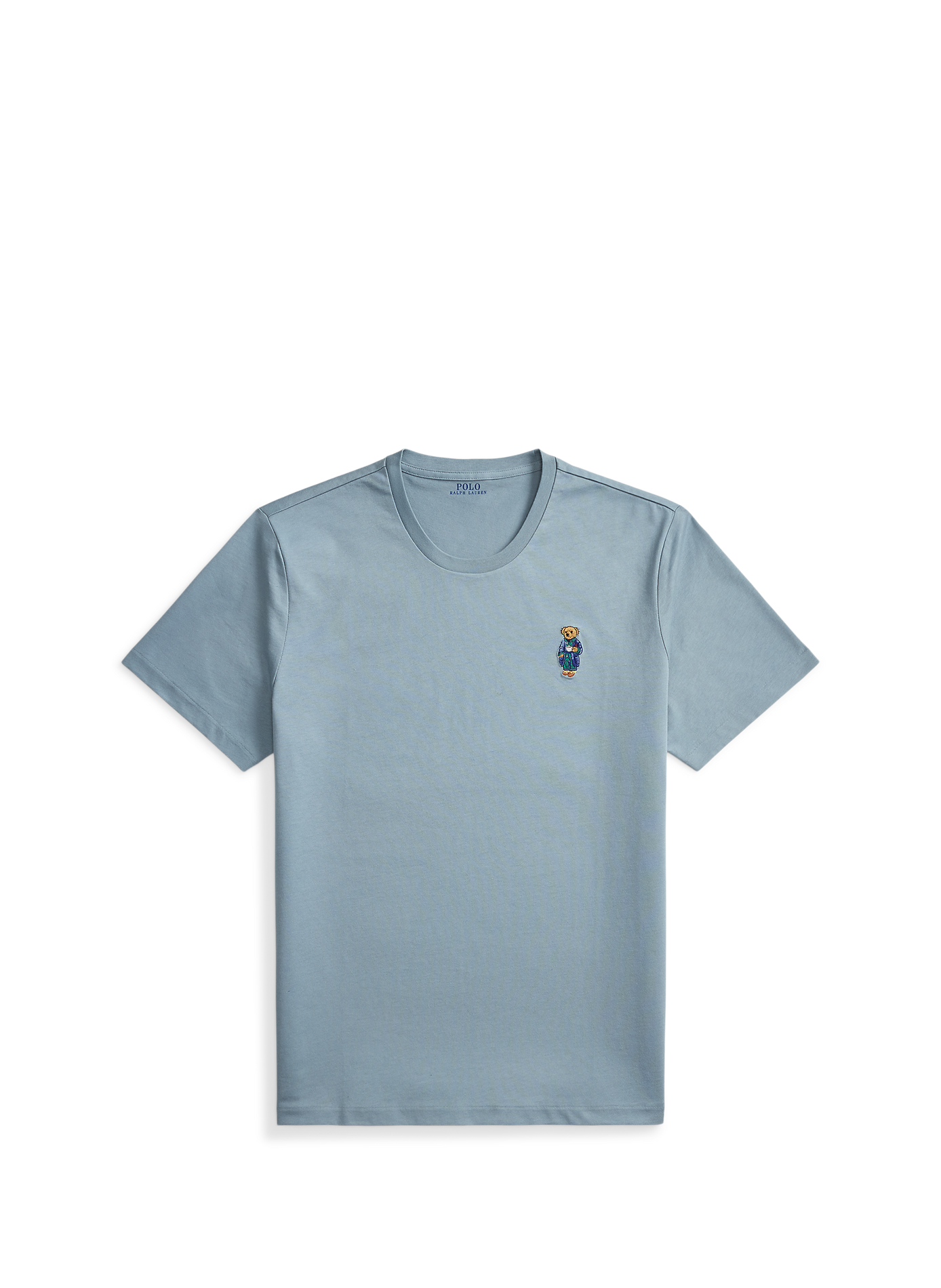 Straight fit short sleeve cotton t-shirt POLO RALPH LAUREN Grey