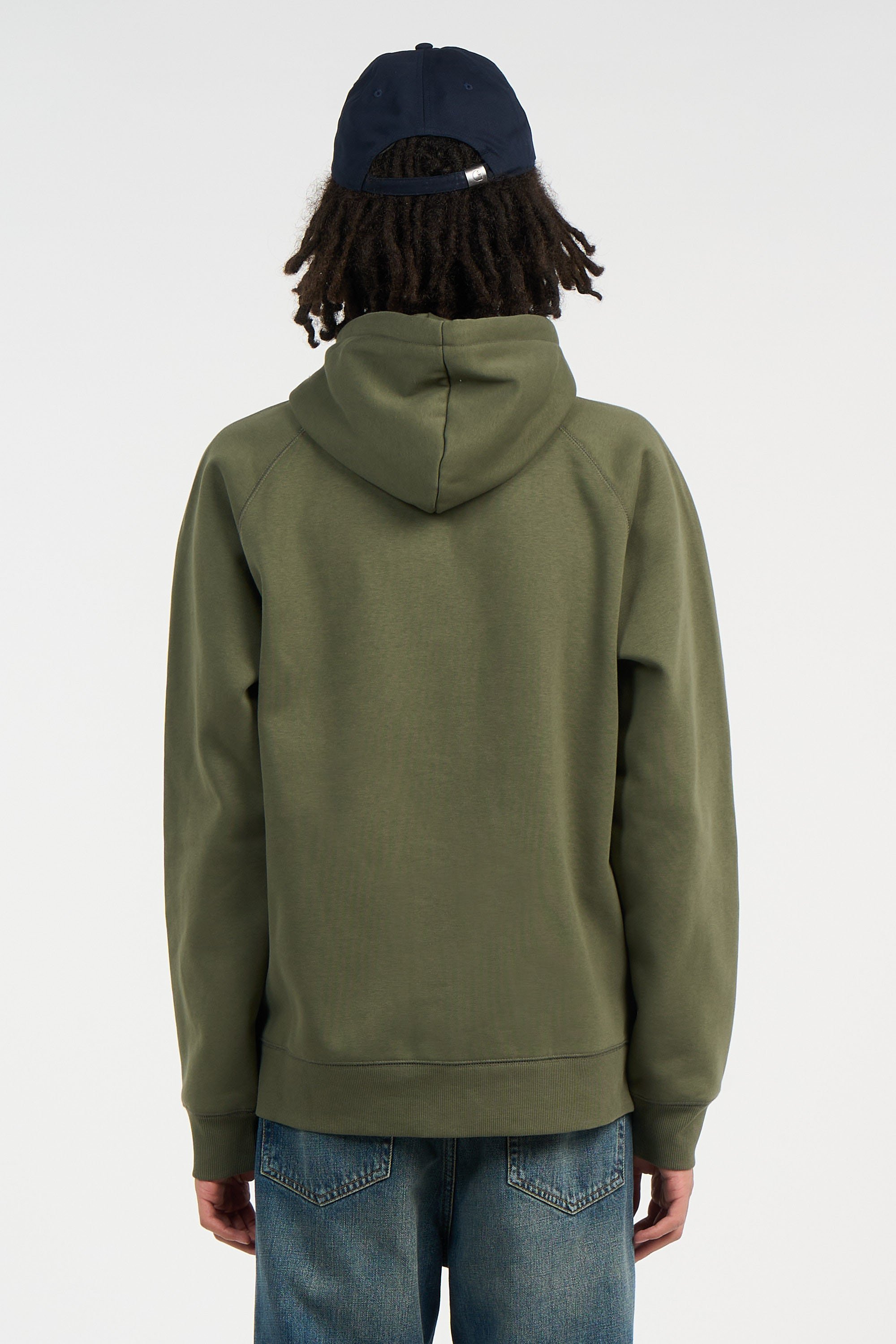 Hoodie zippé hooded chase CARHARTT WIP Kaki