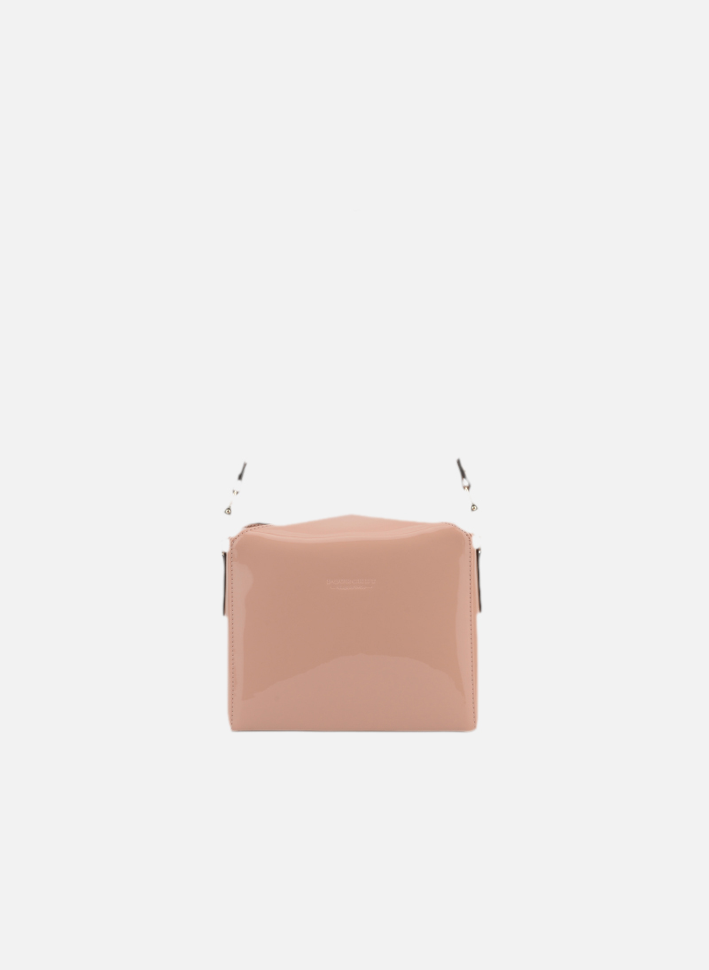 Cassetta vernis | sac porté épaule en cuir de vachette  Rose