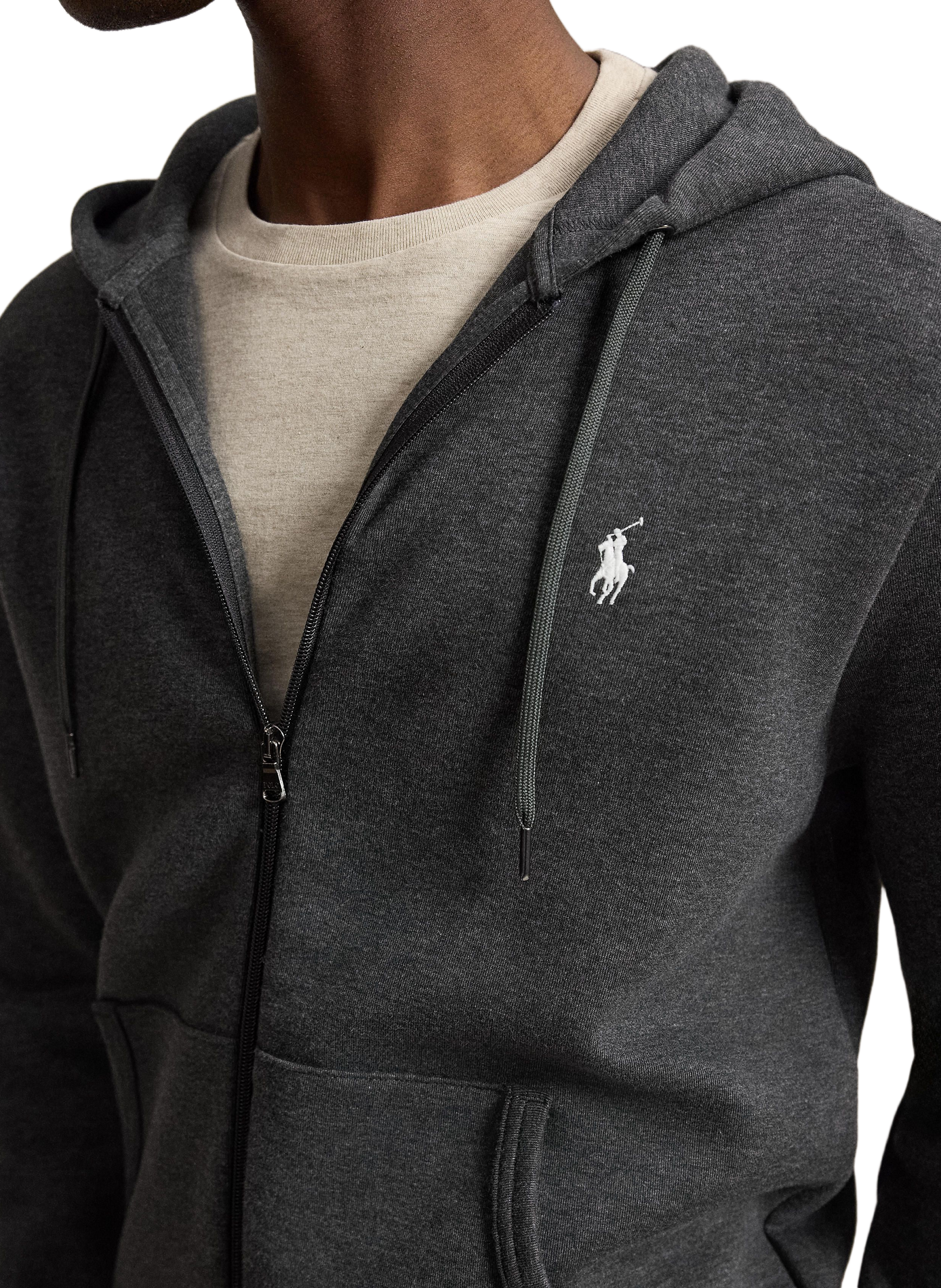 Hoodie avec fermeture à glissière POLO RALPH LAUREN Gris