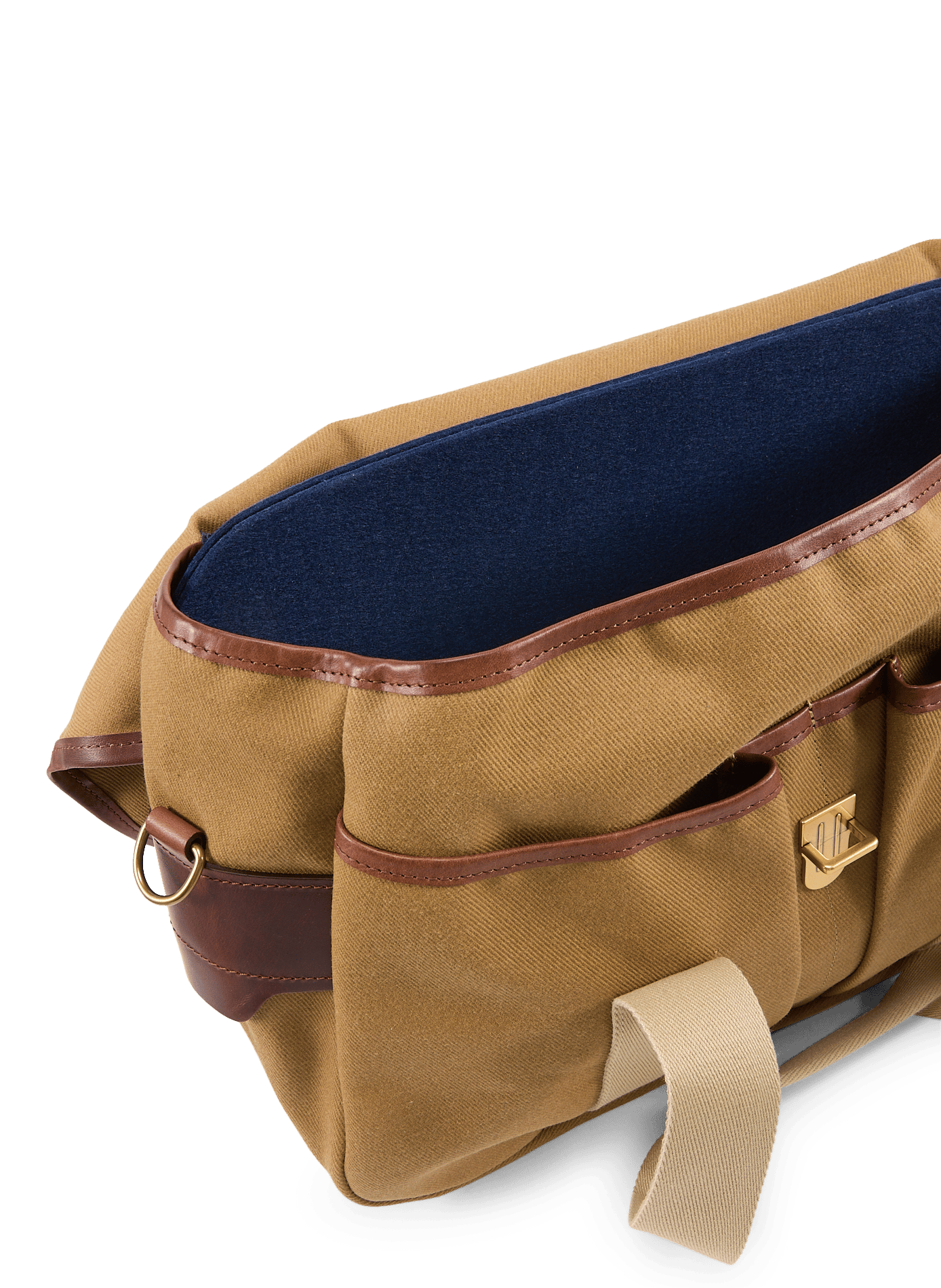 Canvas business Musette bag BLEU DE CHAUFFE Brown
