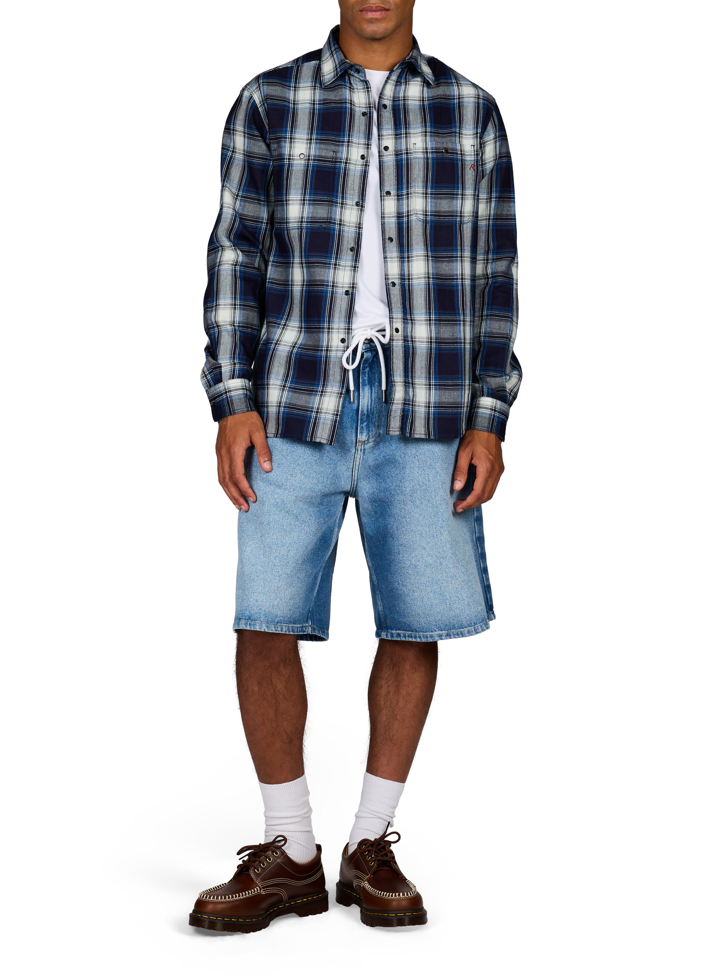 Chemise à carreaux REPLAY Bleu