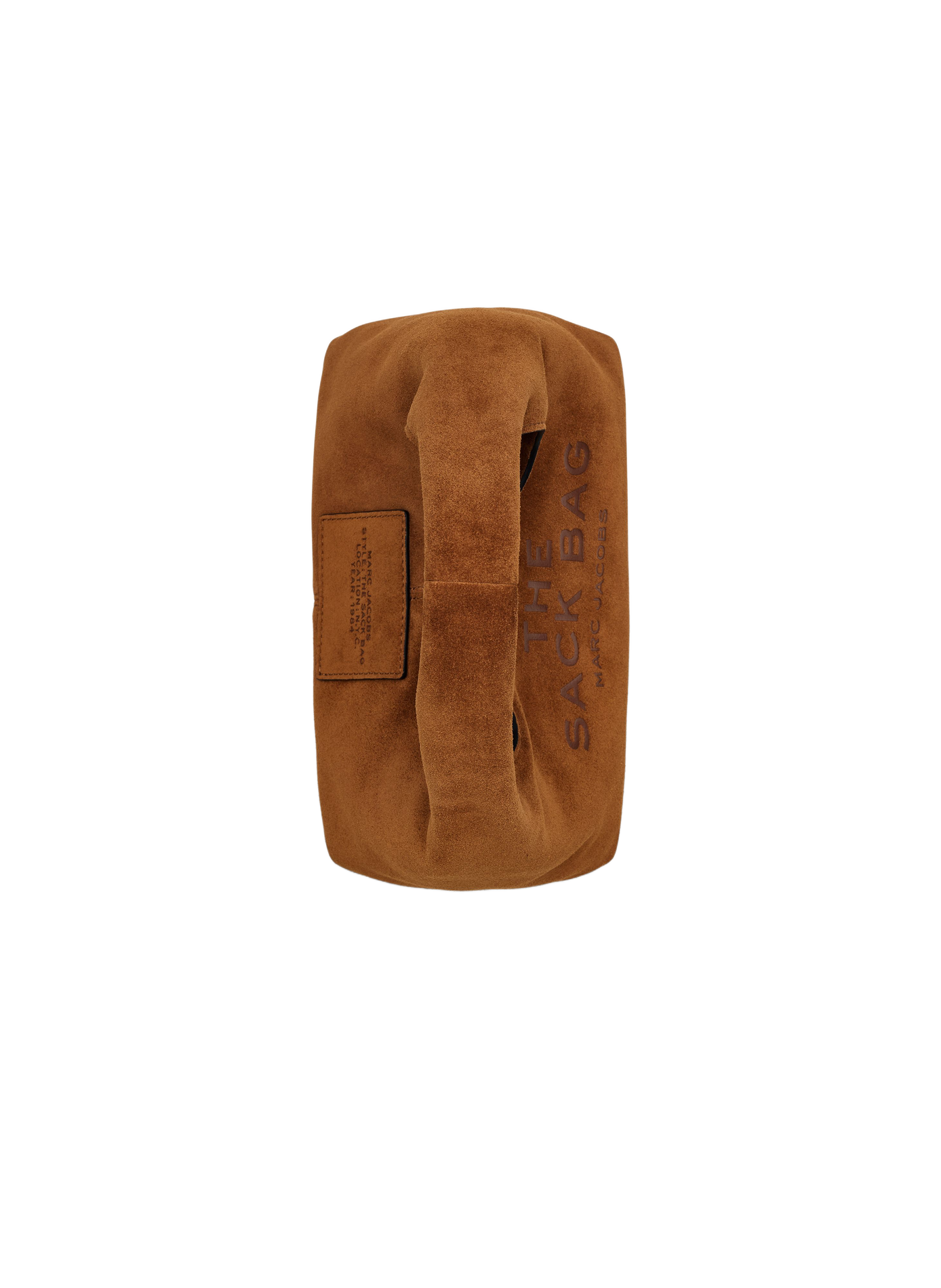 Sac à main The Mini Sack Bag en cuir suédé MARC JACOBS Marron