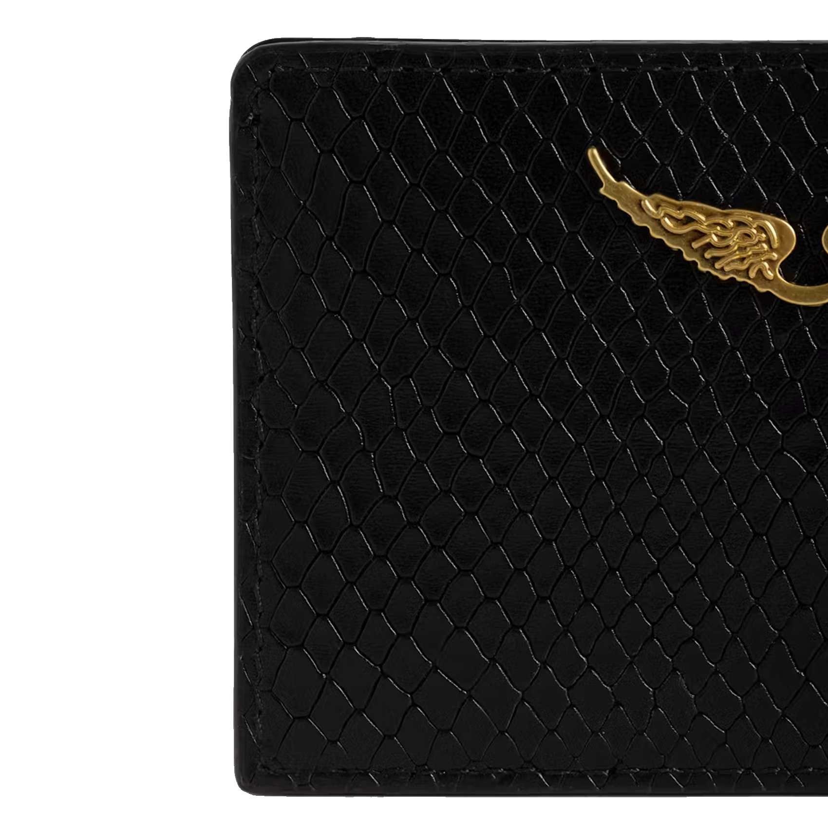 Kaarthouder in python-effect leder zv pass ZADIG&VOLTAIRE Zwart