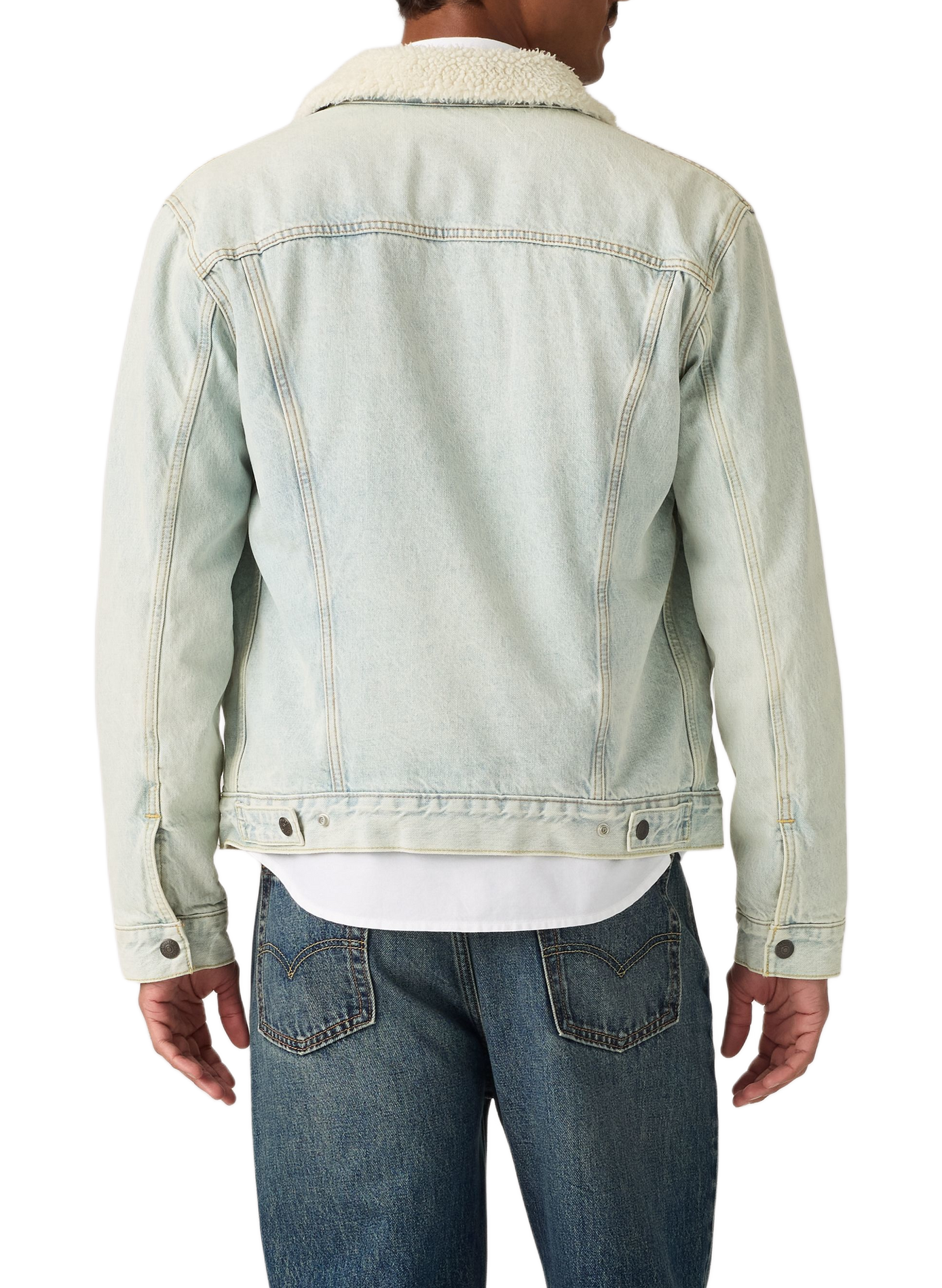 Fleece-lined denim jacket | Blue LEVI'S Men