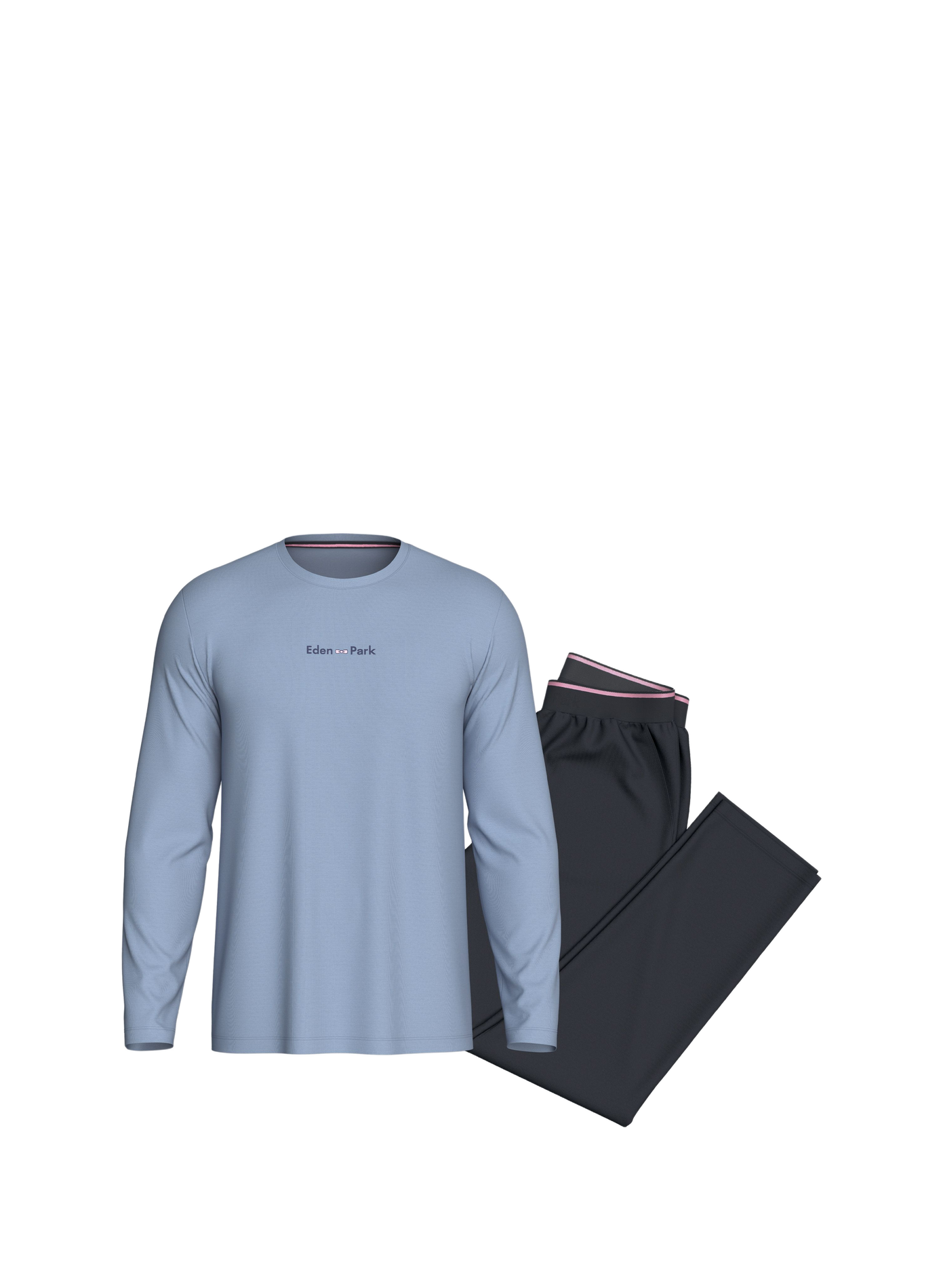 Ensemble de pyjama en coton EDEN PARK Blauw