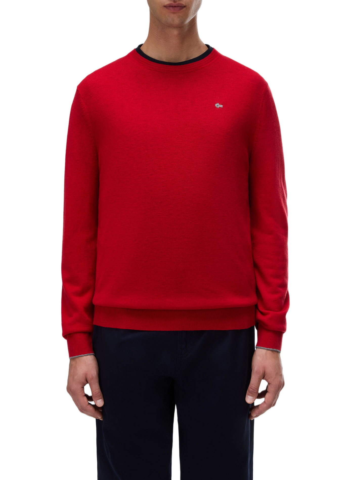 Round-neck wool jumper NAPAPIJRI Red