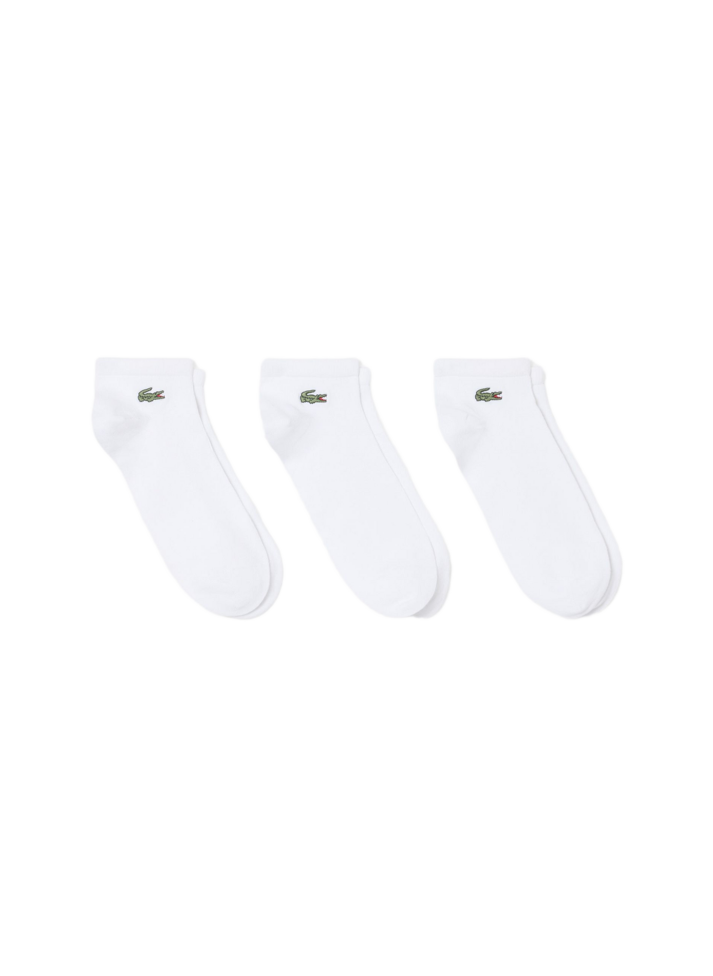 Pack of three pairs of cotton-blend socks LACOSTE White