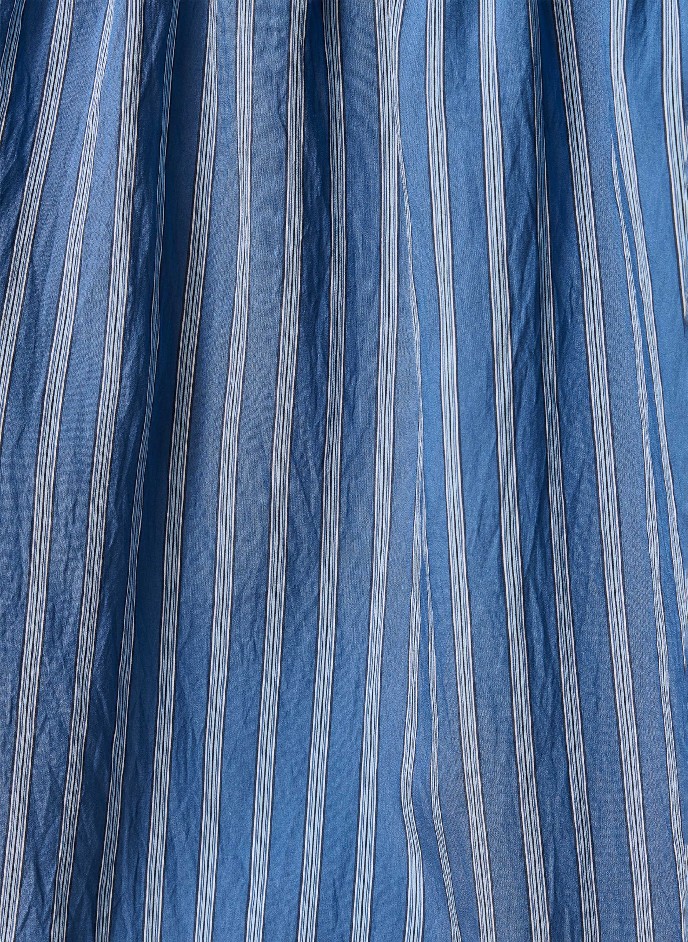 Gestreept overhemd met mao-kraag LA FEE MARABOUTEE Blauw