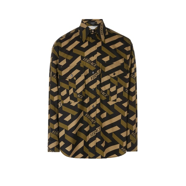 Chemise La Greca Signature en coton