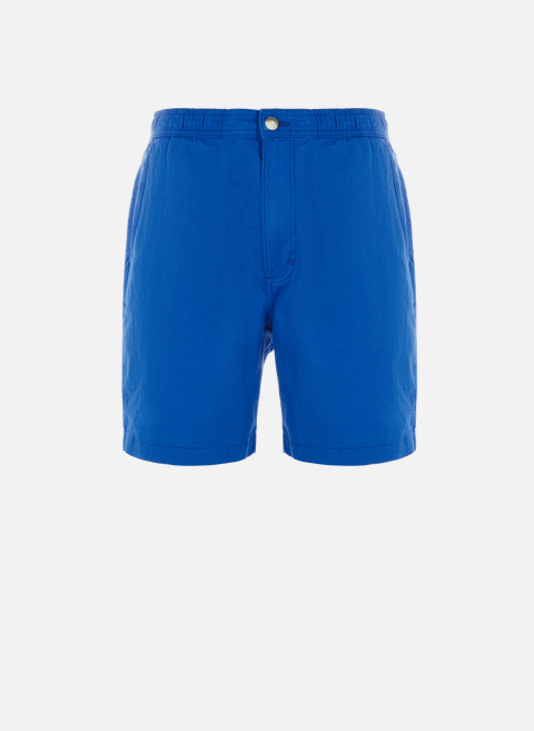 Linen and cotton shorts BleuESPRIT 