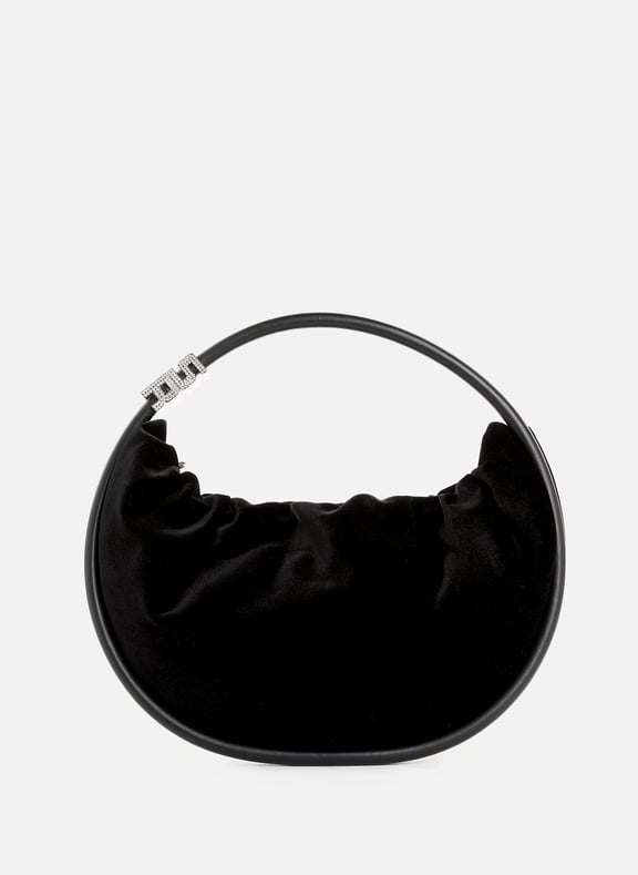 Sac Domino médium en velours Noir by SONIA RYKIEL SONIA RYKIEL Sac Domino médium en velours Noir