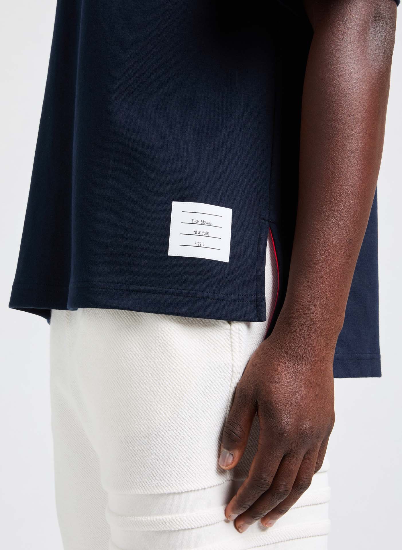 Cotton T-shirt THOM BROWNE Blue