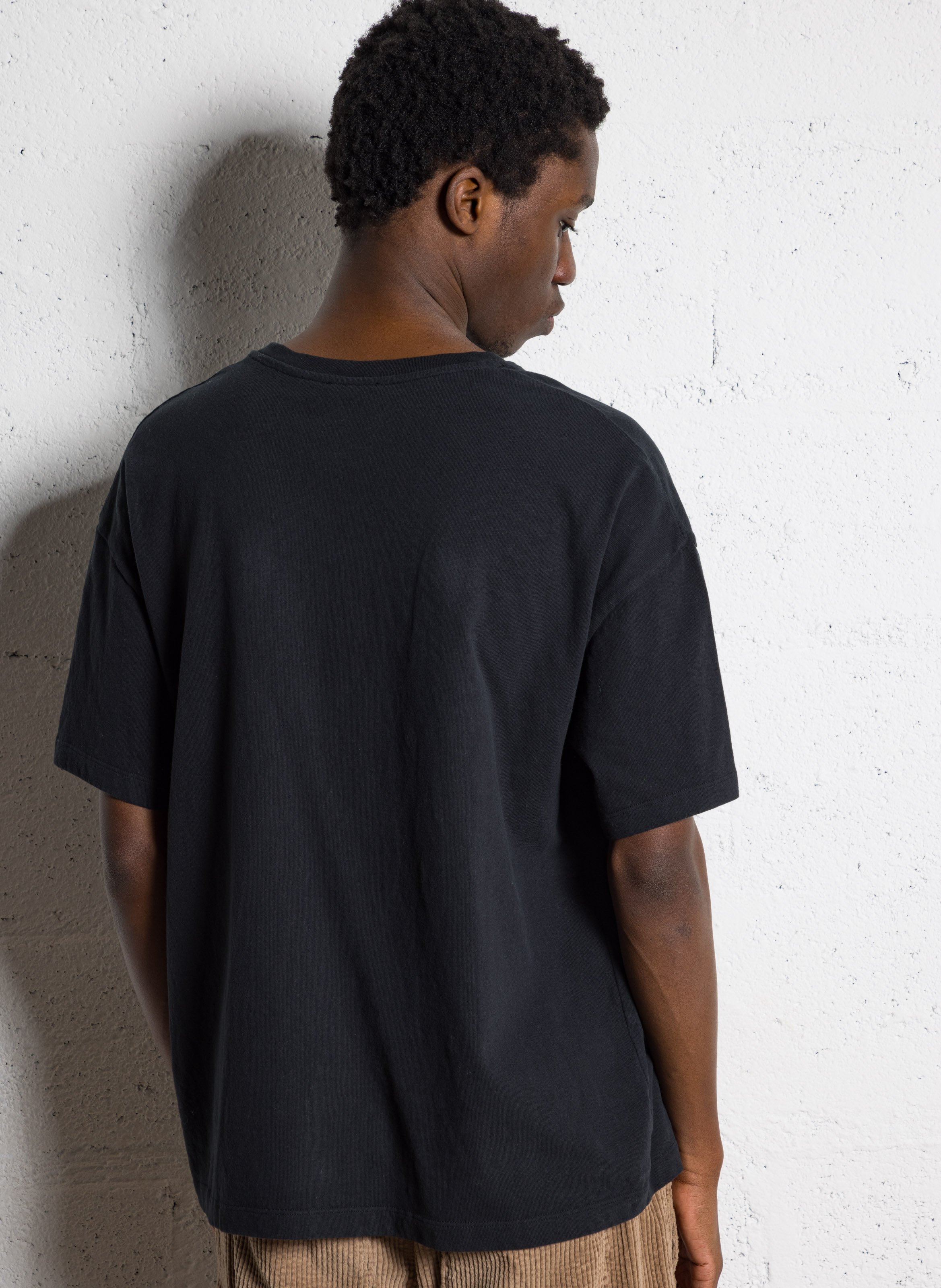 Tee-shirt droit col rond sérigraphié en coton ykobow AMERICAN VINTAGE 