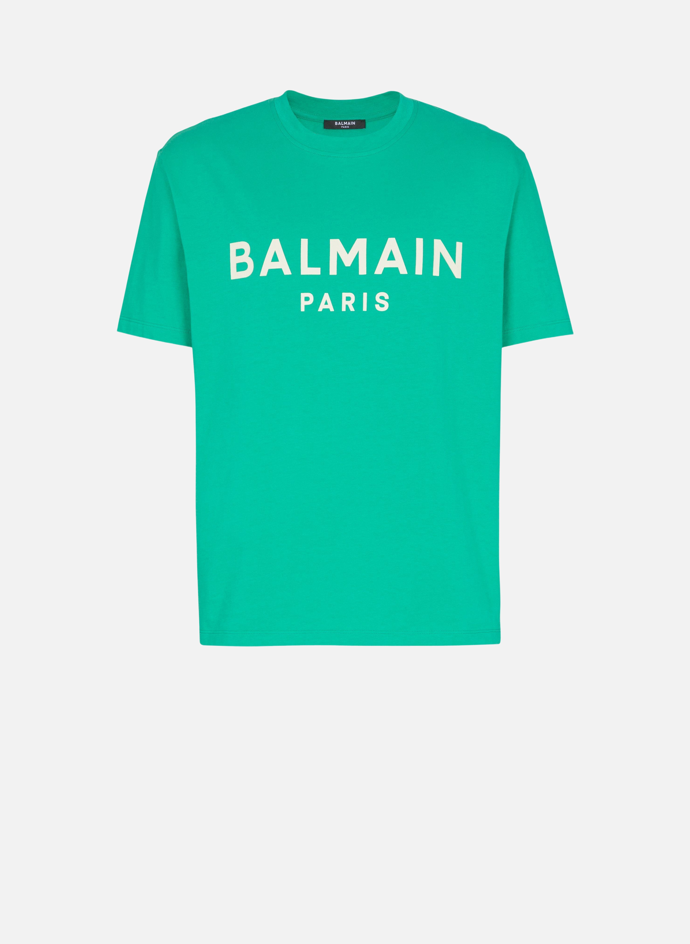 T-shirt imprimé balmain paris BALMAIN Vert