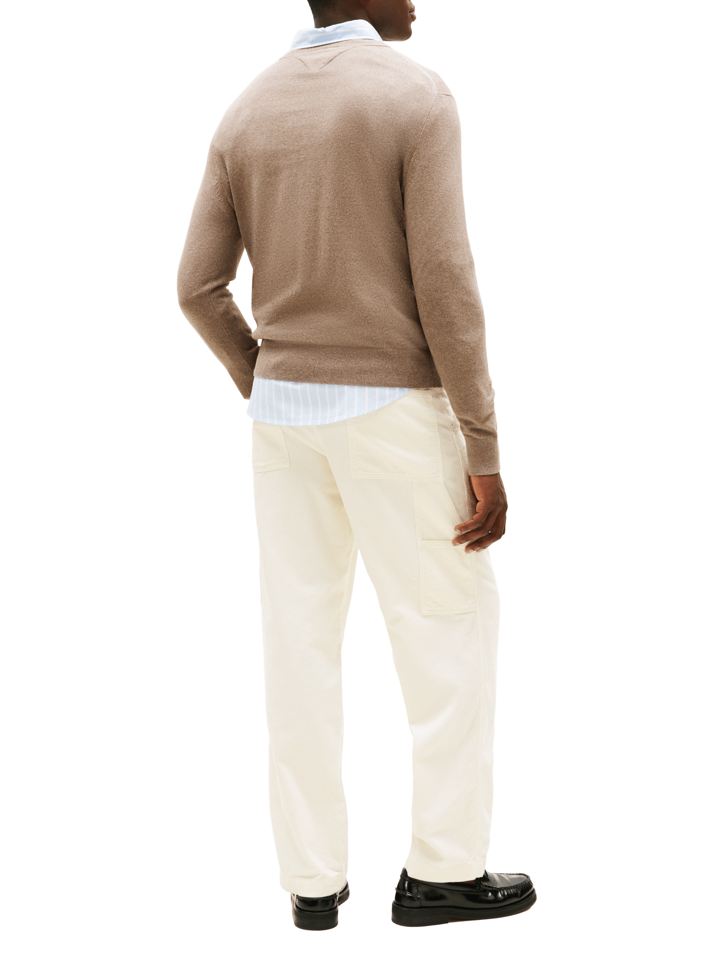 Cotton cable knit jumper TOMMY HILFIGER Brown