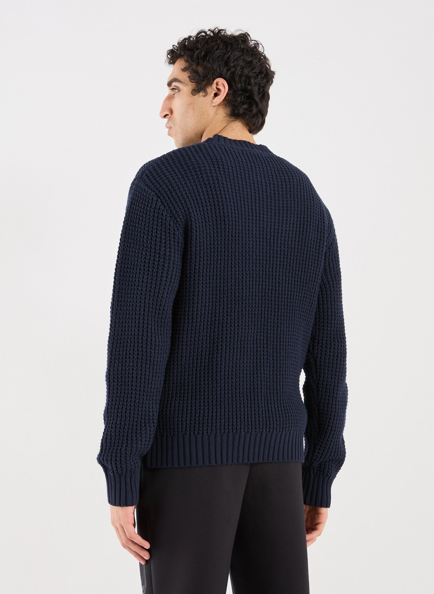 Pull en coton gaufré LES DEUX Bleu